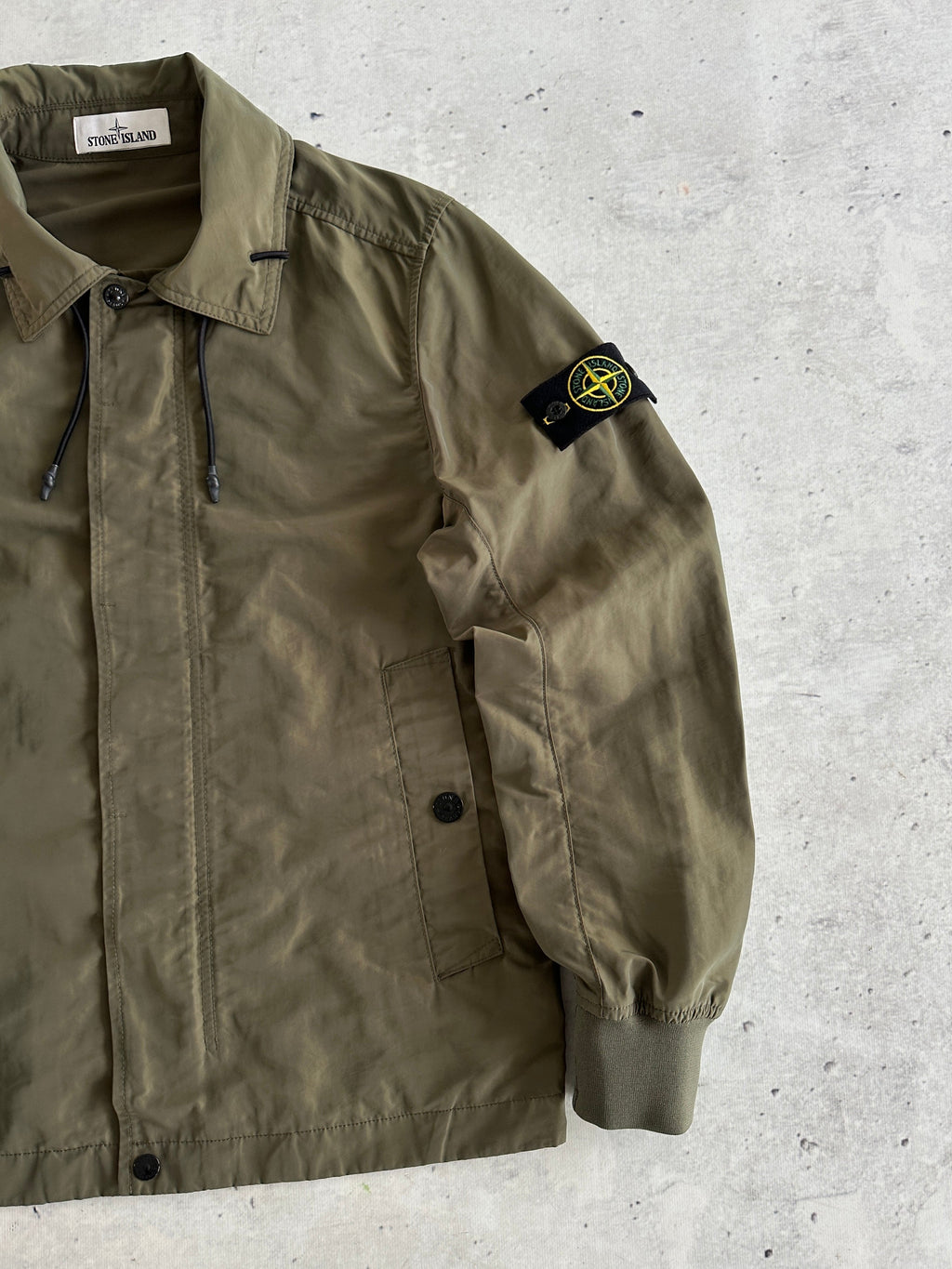 SS/21 Stone Island Micro Reps Zip Up Jacket (S)