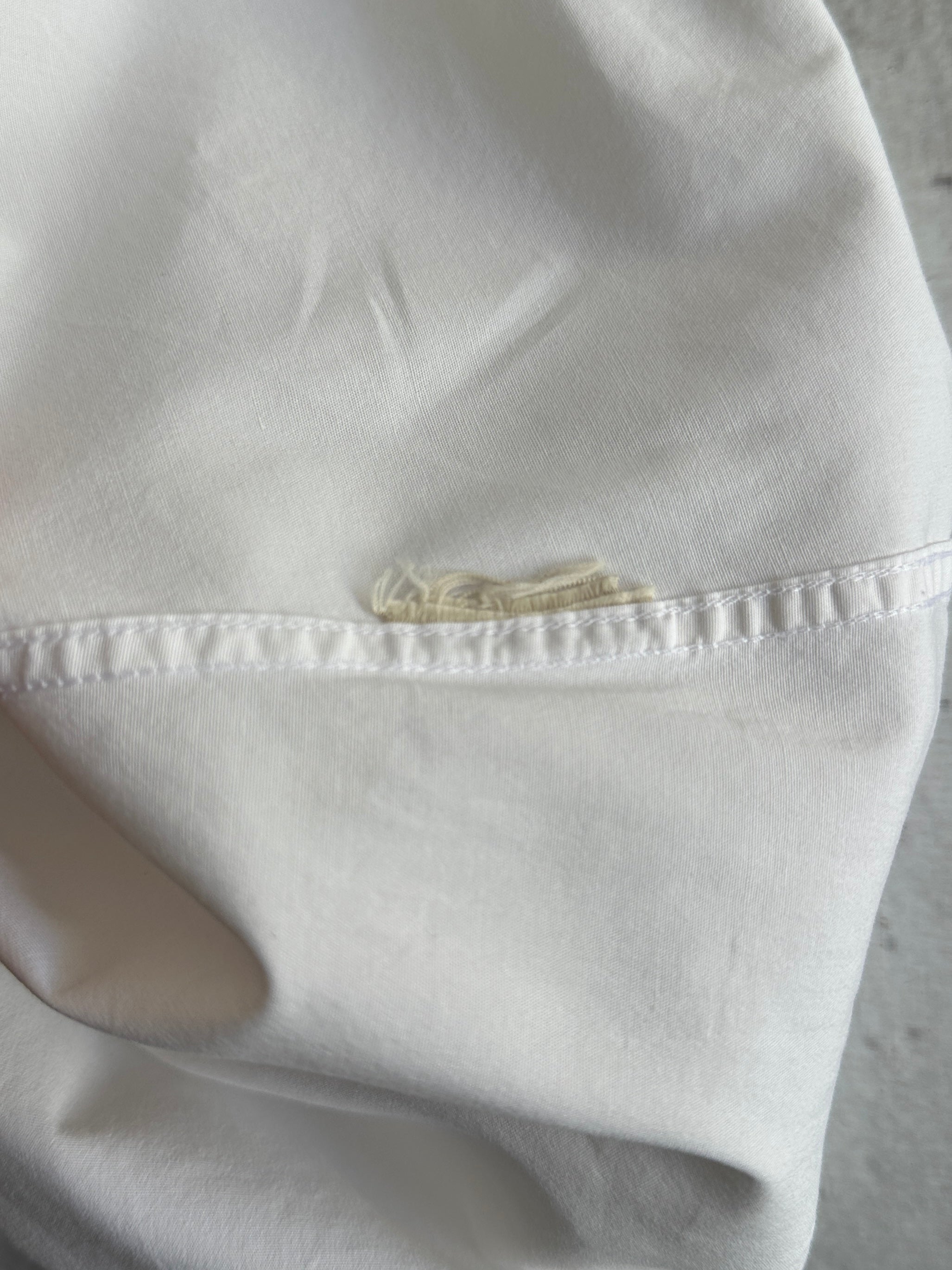 00's Burberry oxford white Nova Check Long Sleeve Shirt (XL)