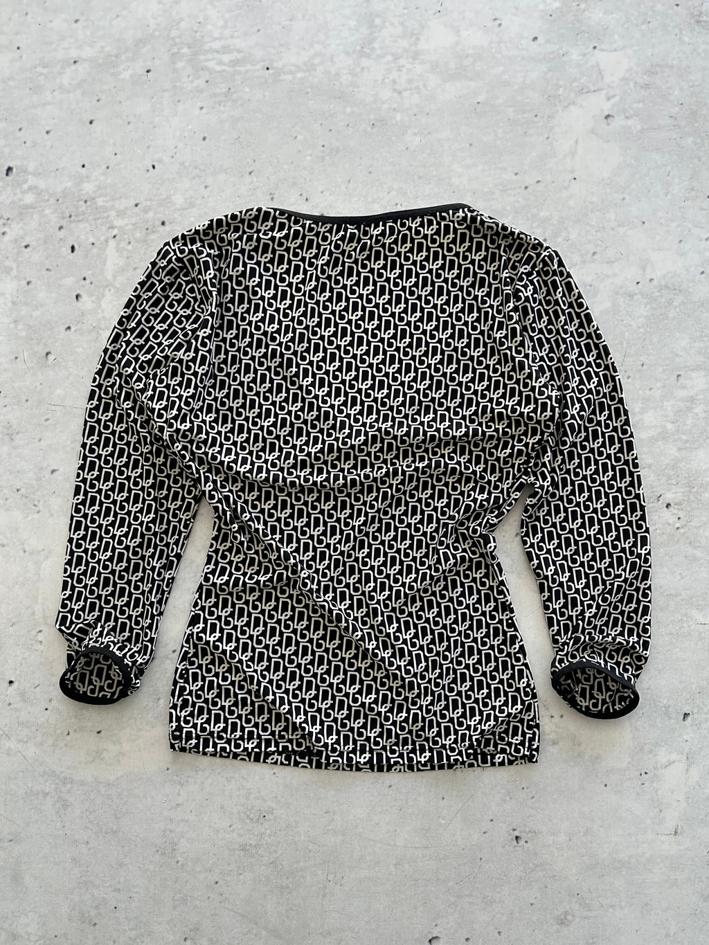 Dolce & Gabbana D&G Monogram 3/4 Sleeve Top (Women's S)