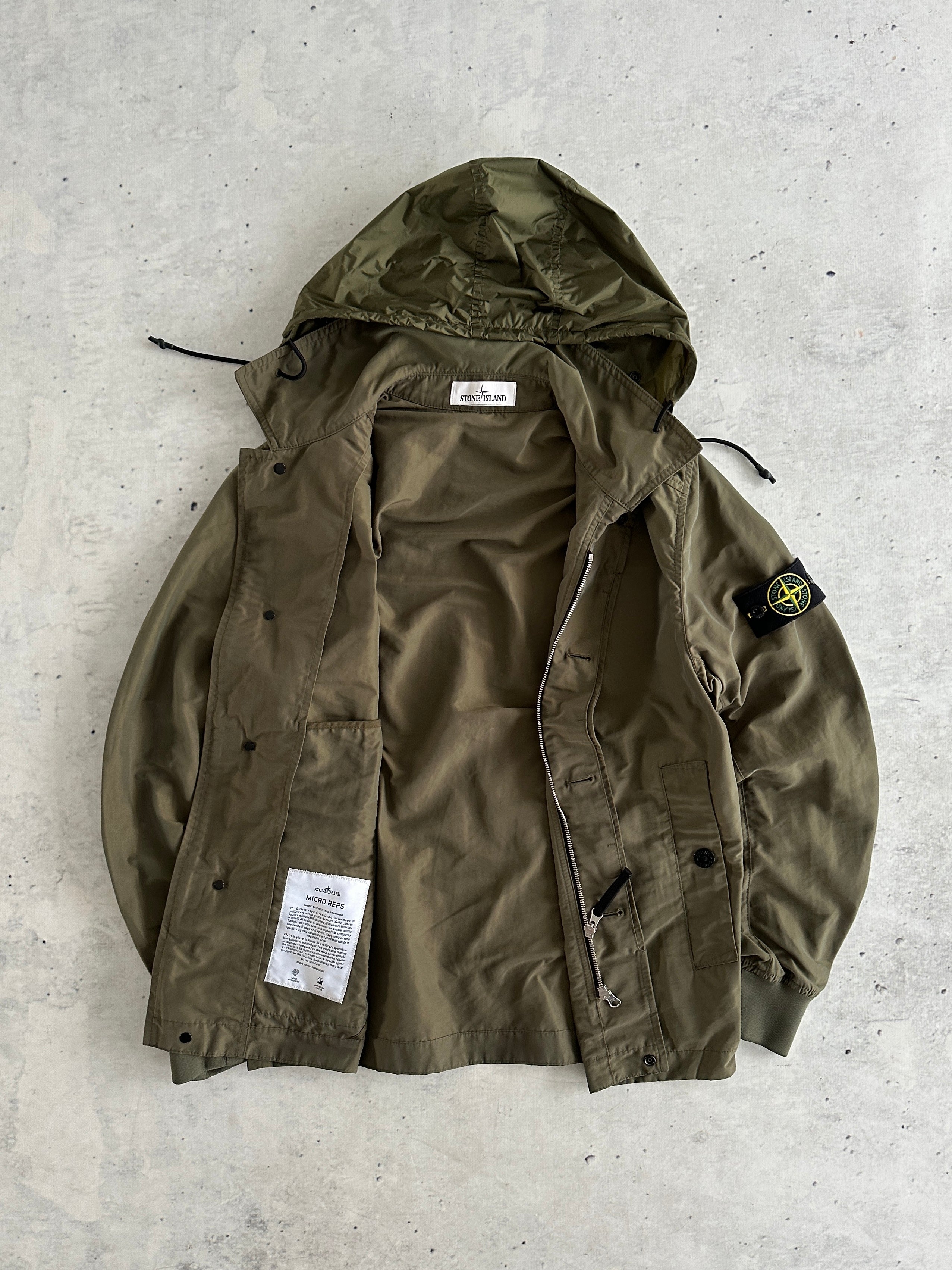 SS/21 Stone Island Micro Reps Zip Up Jacket (S)