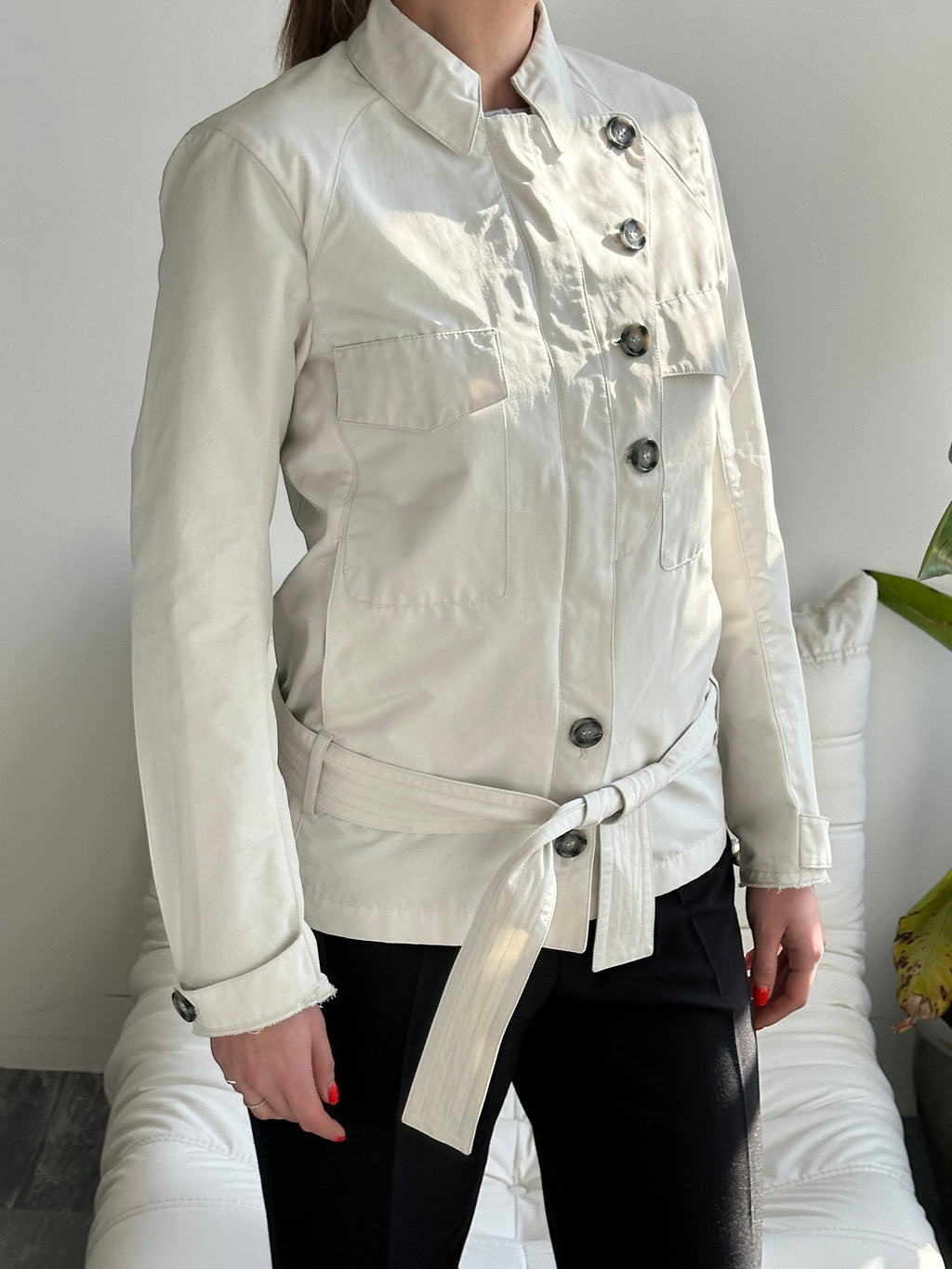 00's Prada belted Jacket (Women's S)