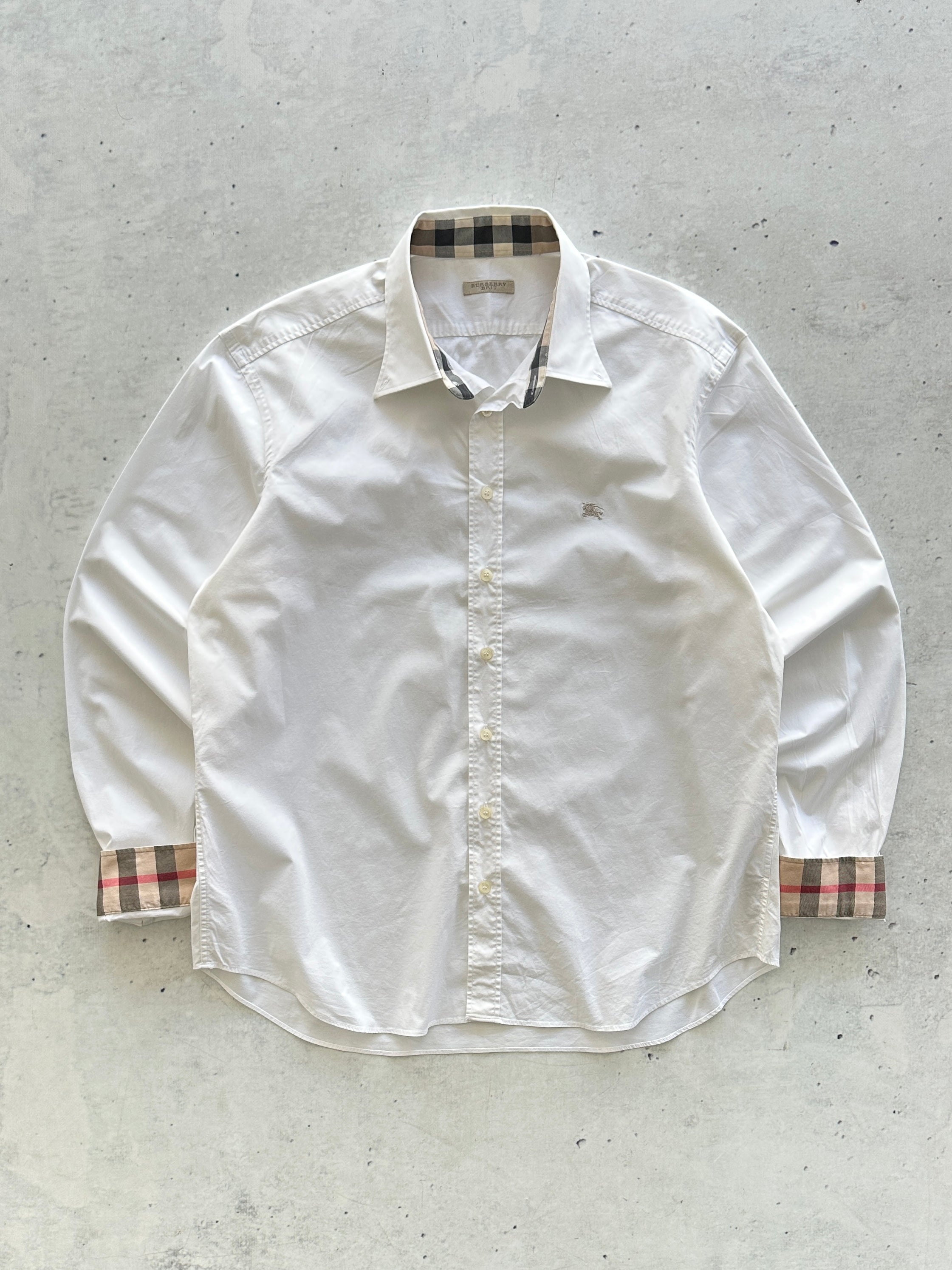 00's Burberry Brit Nova Check Long Sleeve Shirt (L)