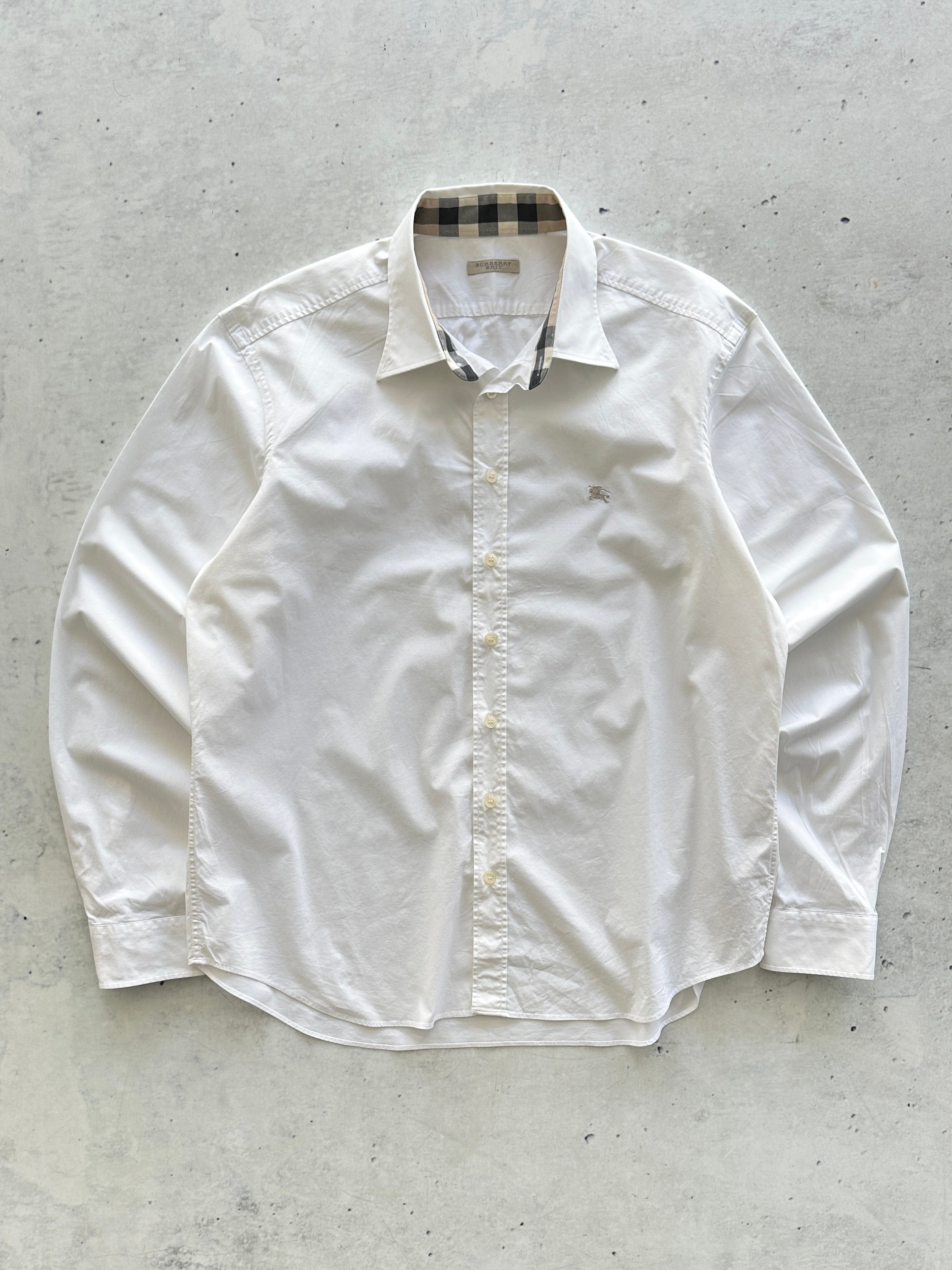 00's Burberry Brit Nova Check Long Sleeve Shirt (L)