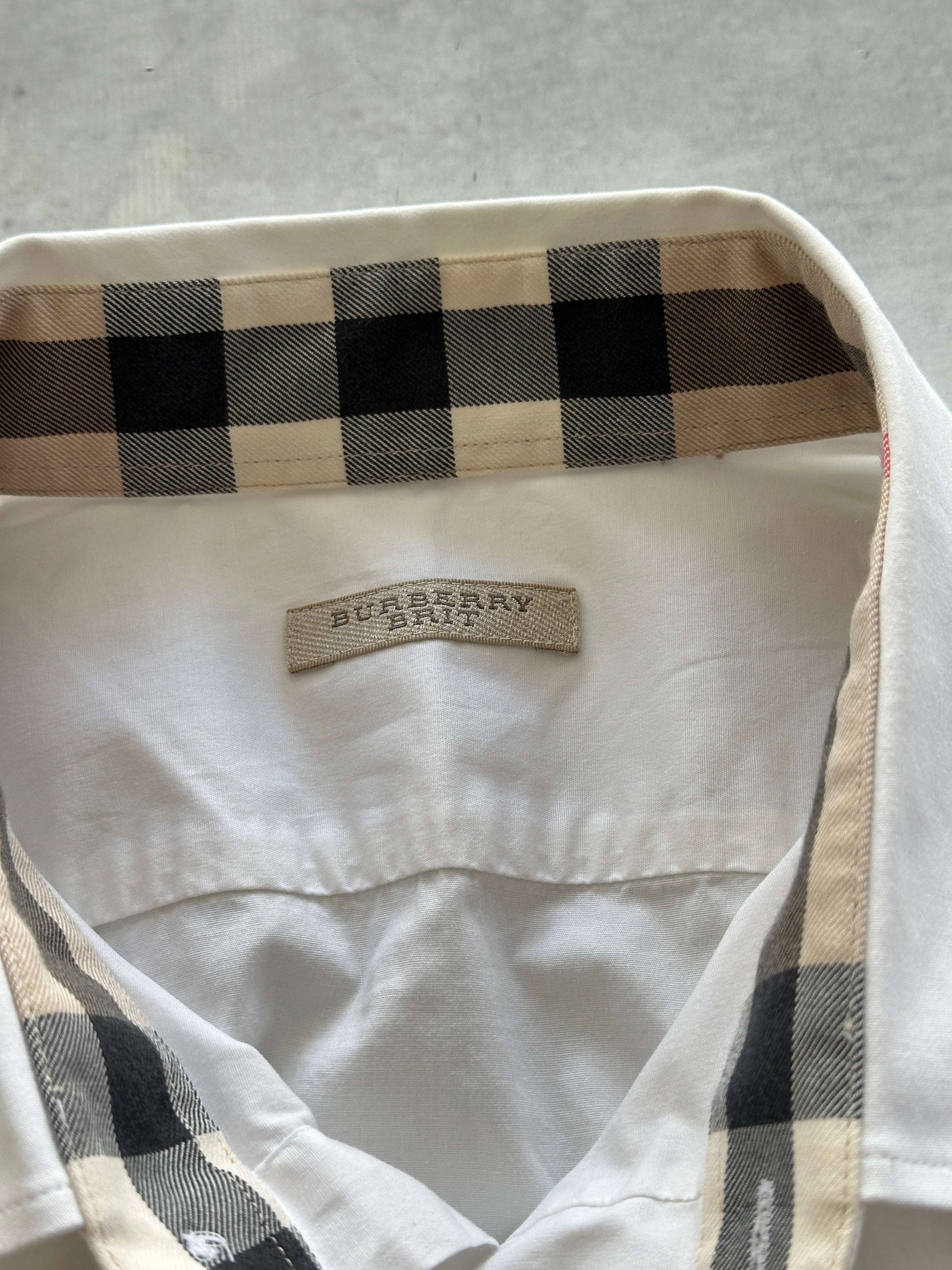 00's Burberry Brit Nova Check Long Sleeve Shirt (L)