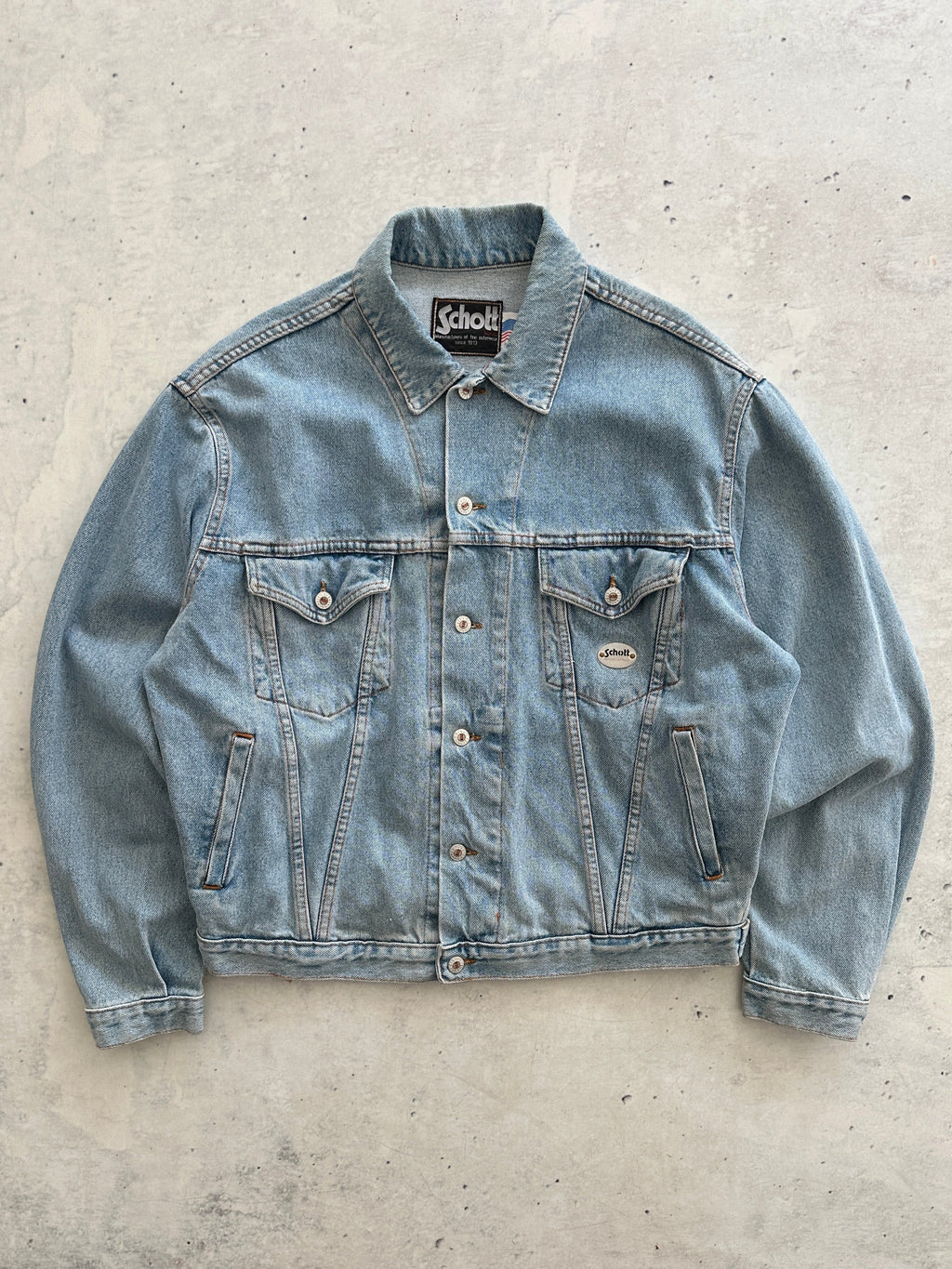 90's Schott USA Denim Jacket (XL)