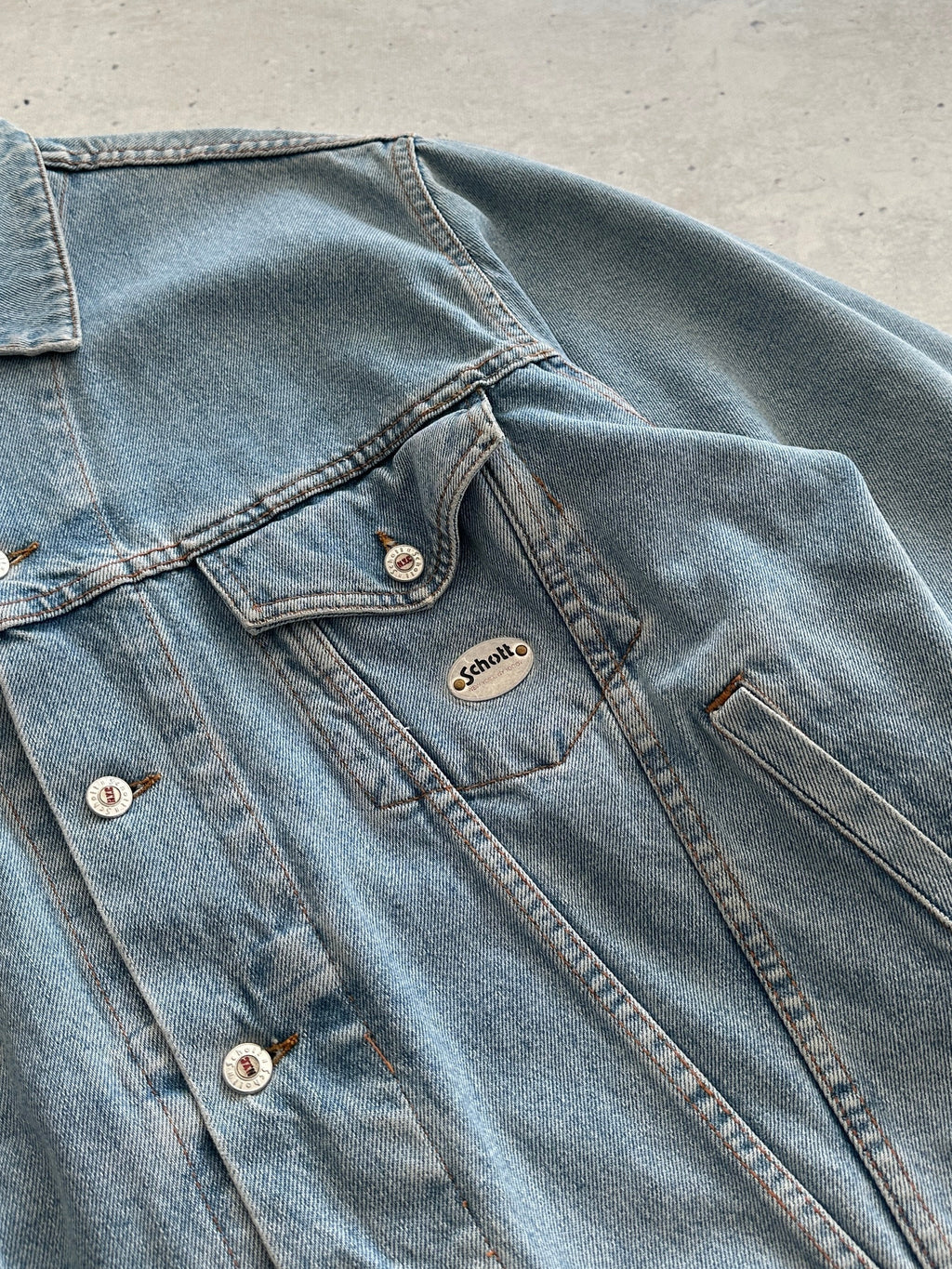 90's Schott USA Denim Jacket (XL)