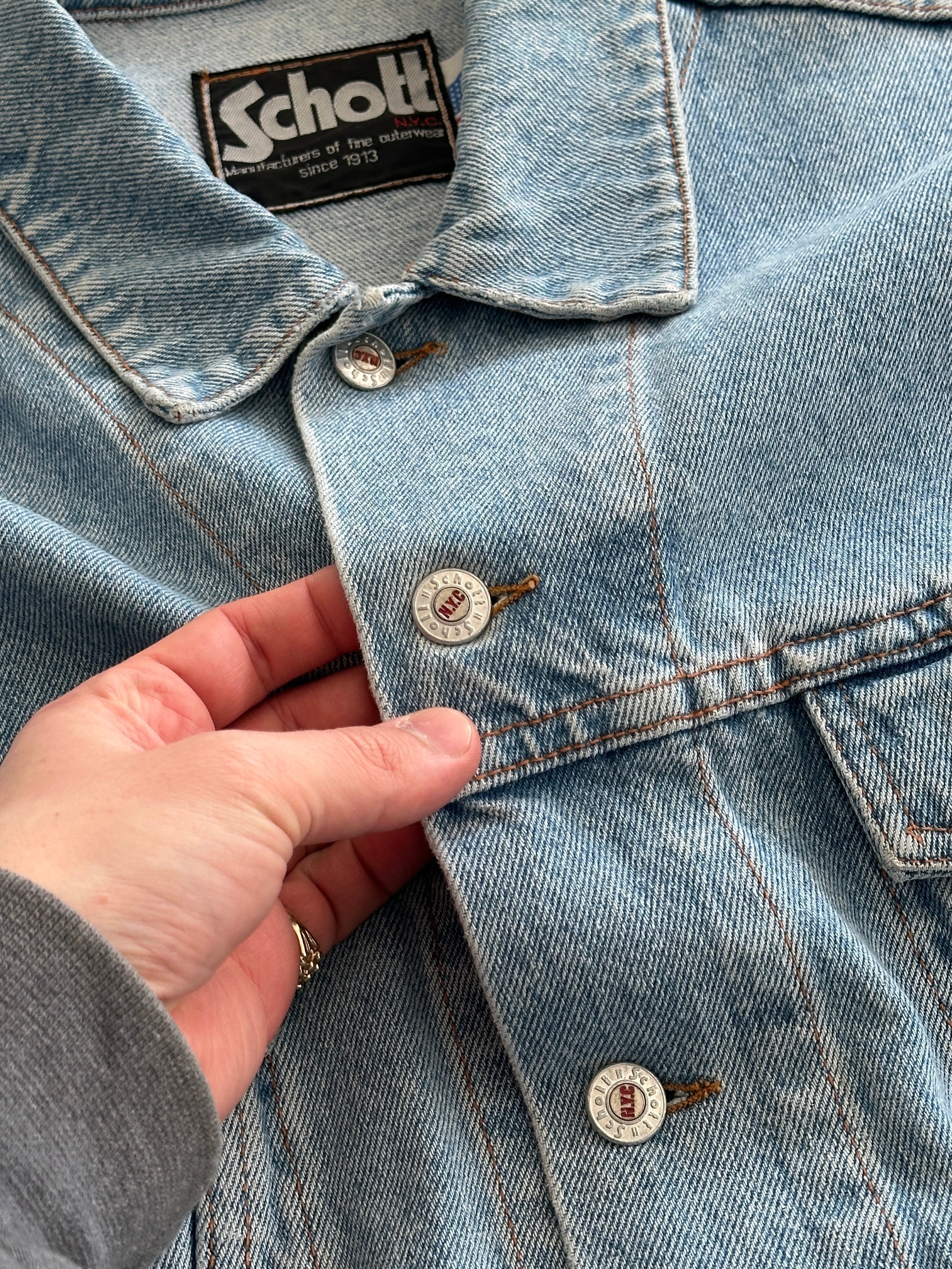 90's Schott USA Denim Jacket (XL)