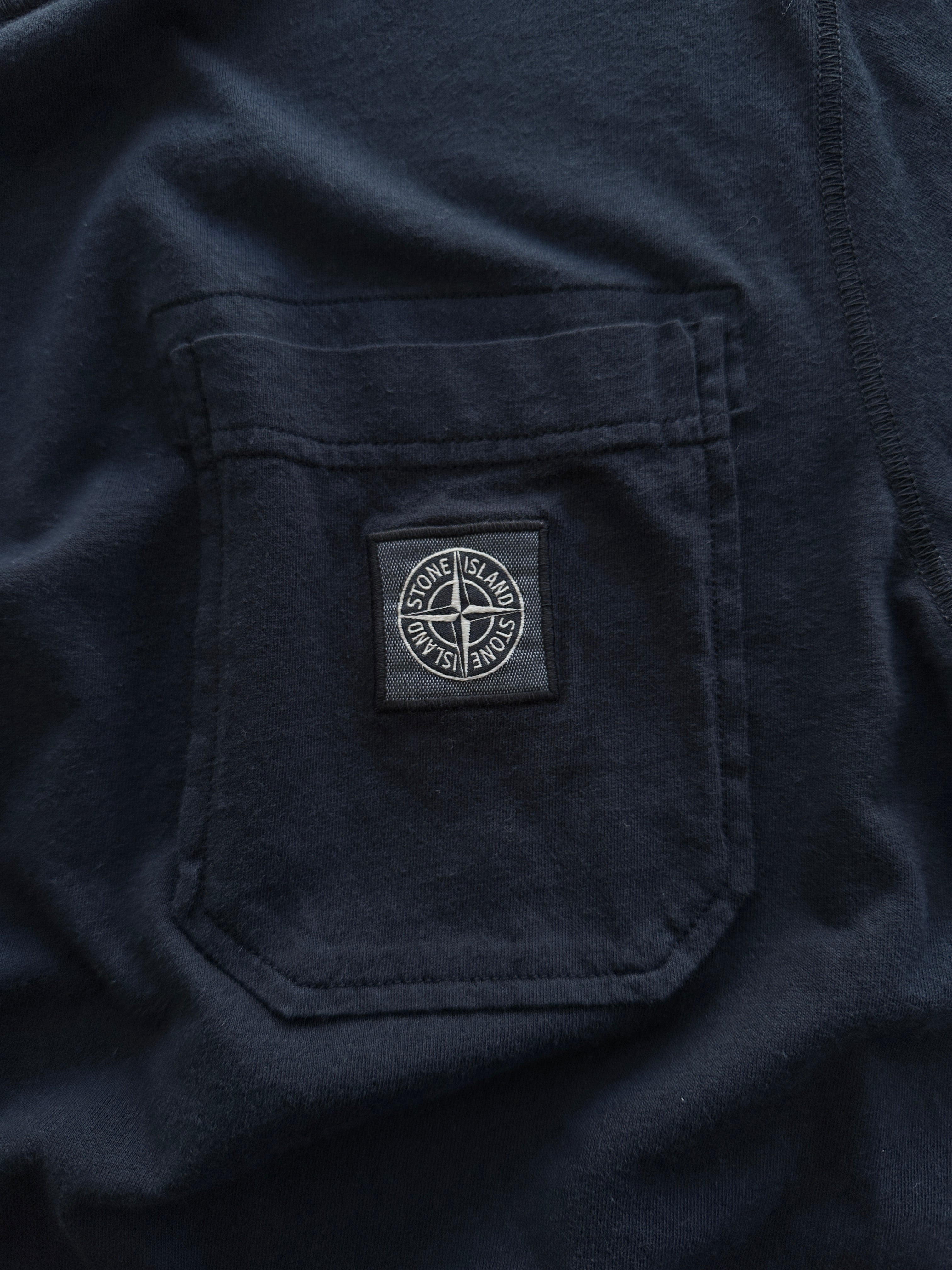 Stone Island Patch Logo Front Pocket T Shirt (S)