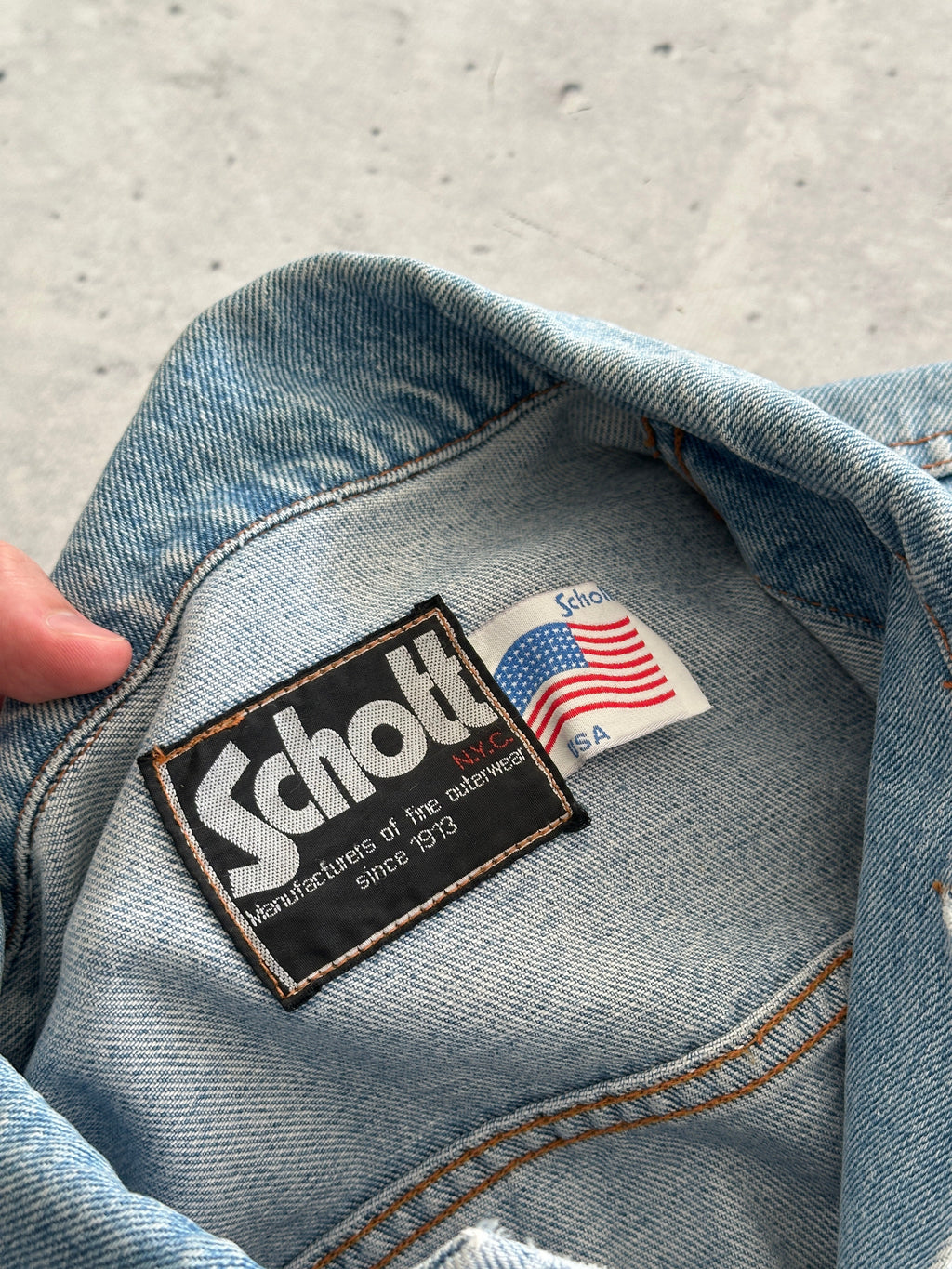 90's Schott USA Denim Jacket (XL)