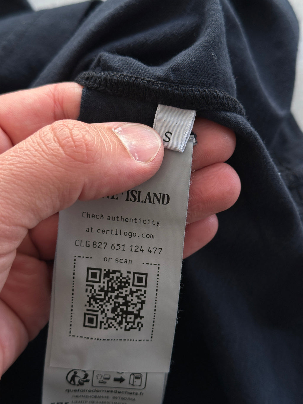 Stone Island Patch Logo Front Pocket T Shirt (S)
