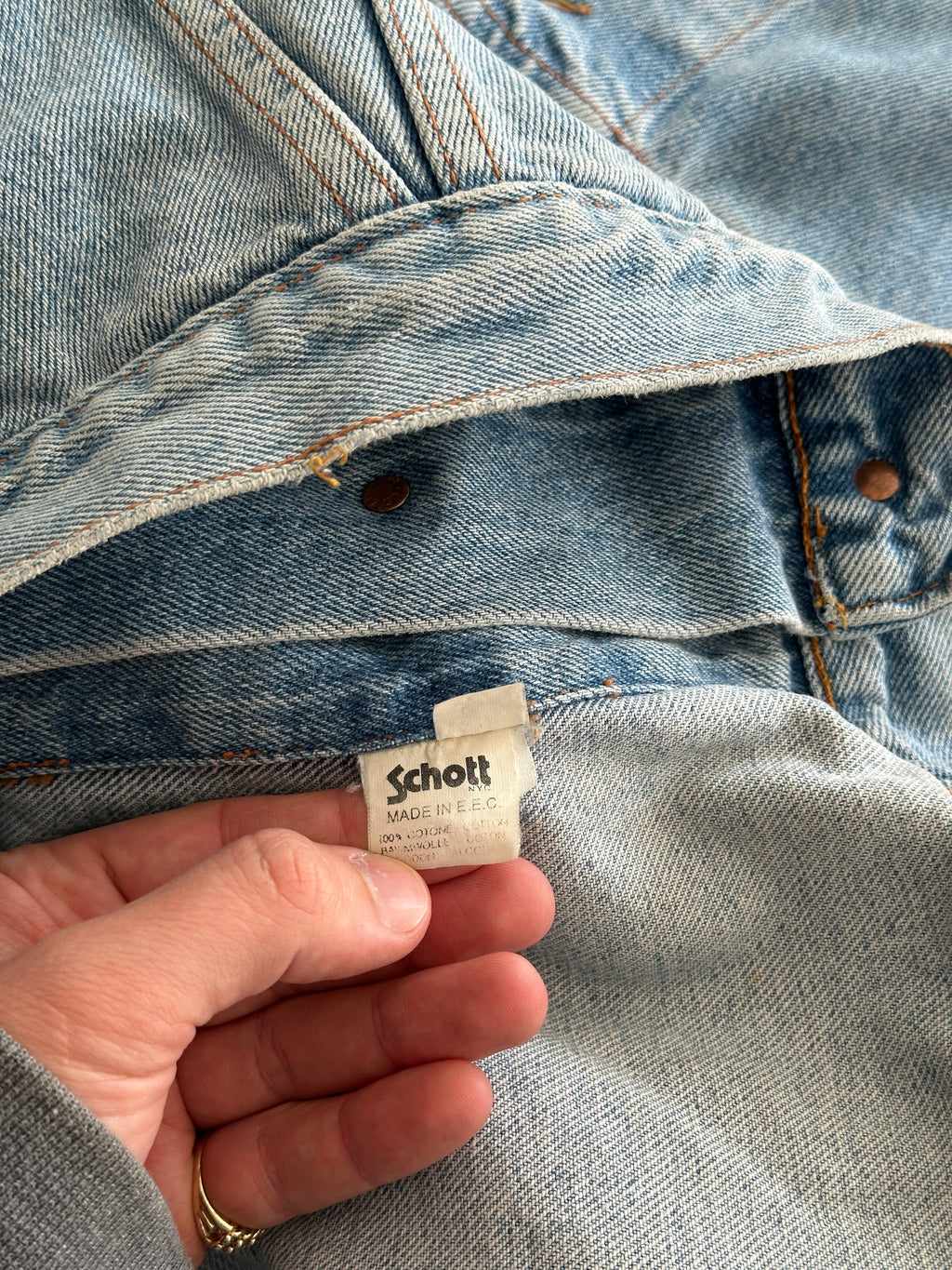 90's Schott USA Denim Jacket (XL)