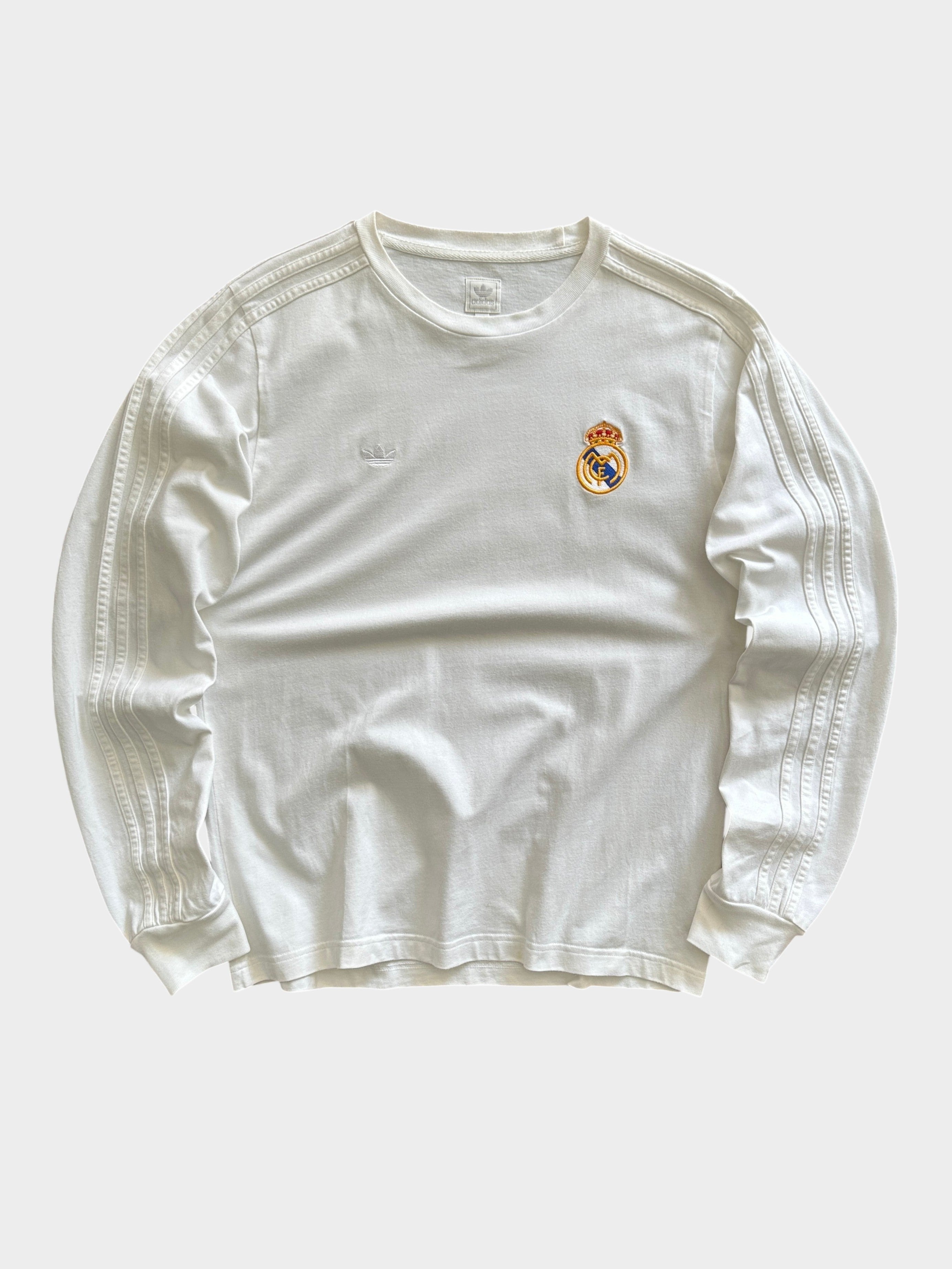 Adidas Trefoil Real Madrid Heavyweight Long Sleeve T Shirt (M)