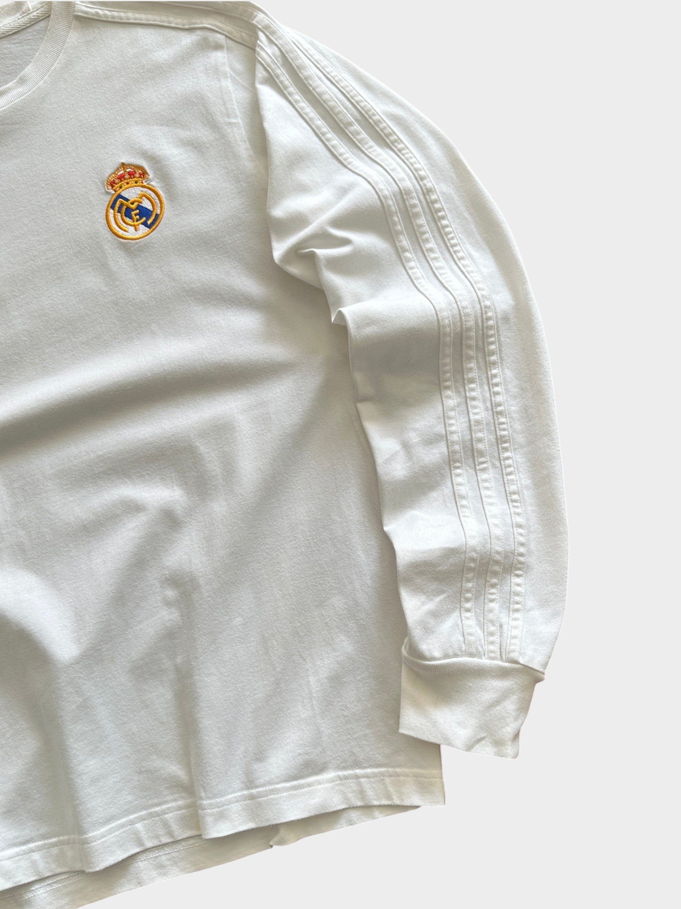 Adidas Trefoil Real Madrid Heavyweight Long Sleeve T Shirt (M)