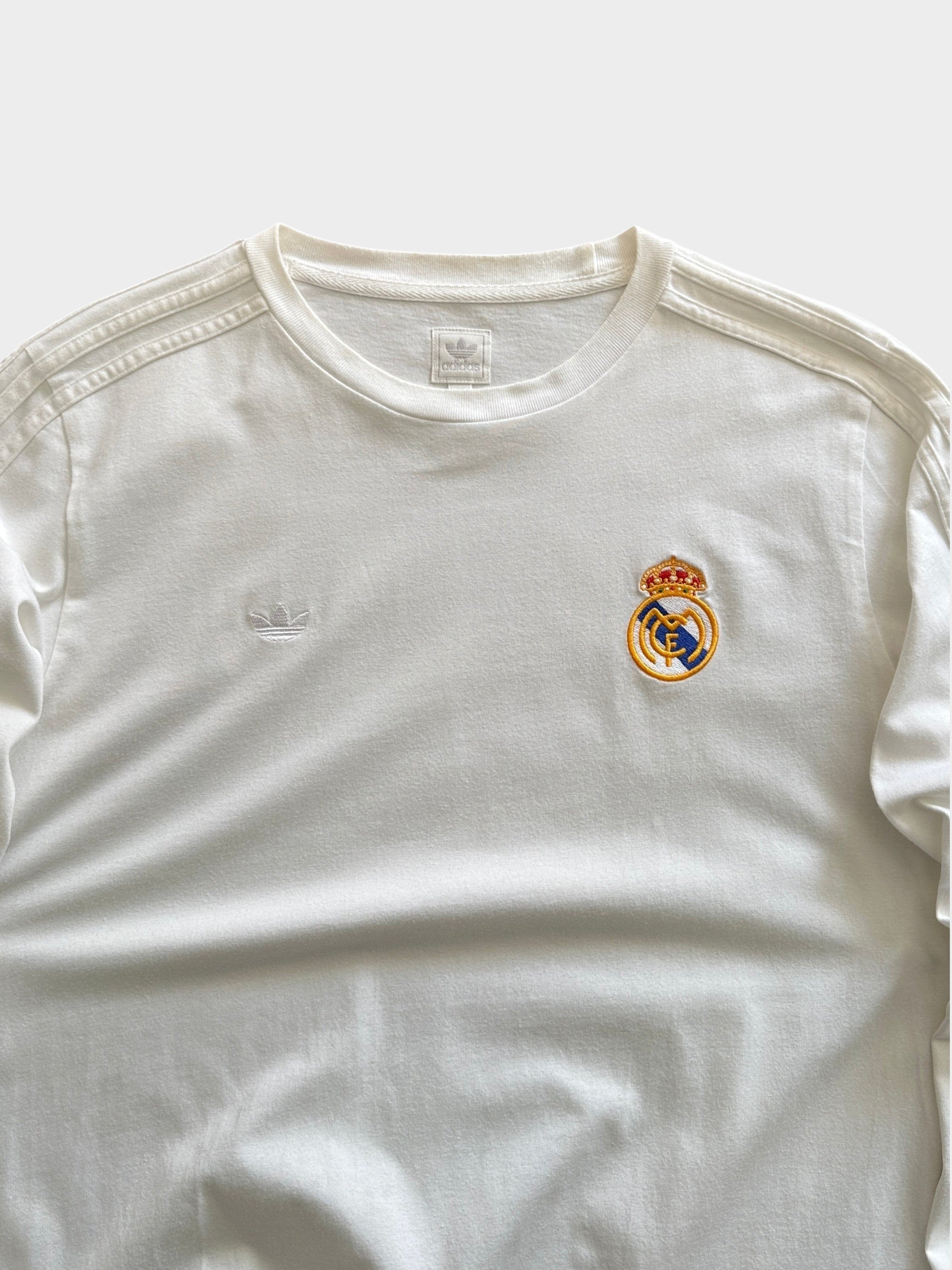Adidas Trefoil Real Madrid Heavyweight Long Sleeve T Shirt (M)