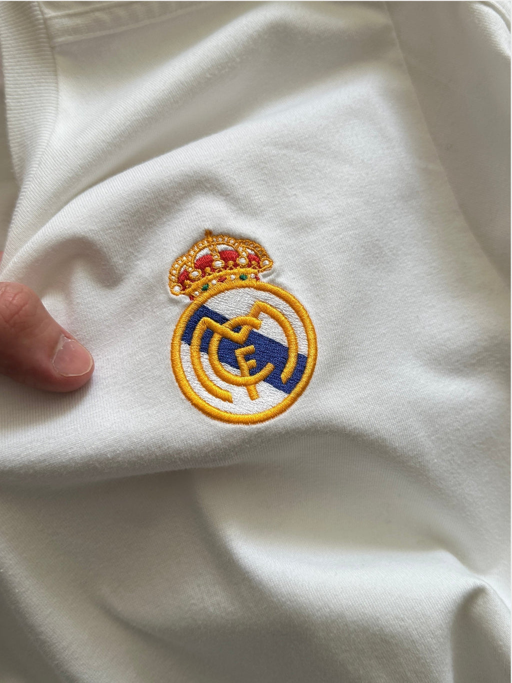 Adidas Trefoil Real Madrid Heavyweight Long Sleeve T Shirt (M)