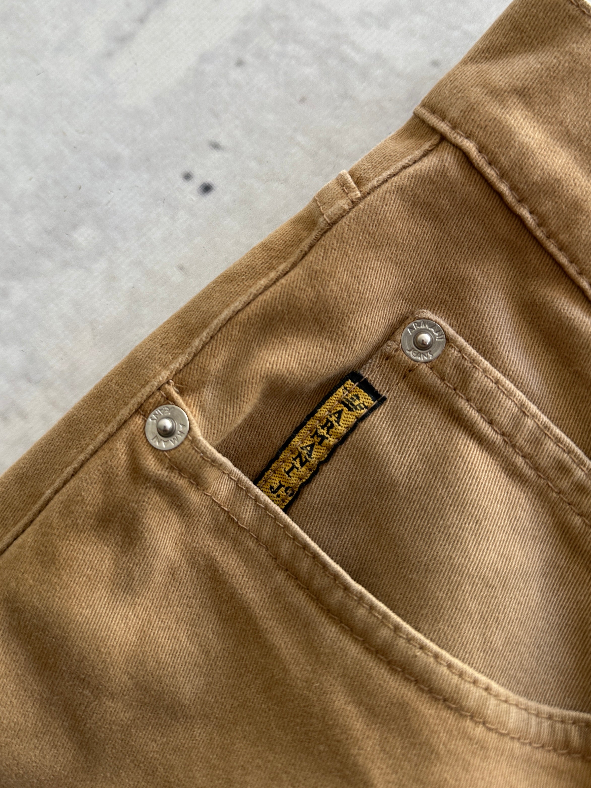 Vintage Armani Jeans brushed cotton Leg Trousers (W32 x L30)