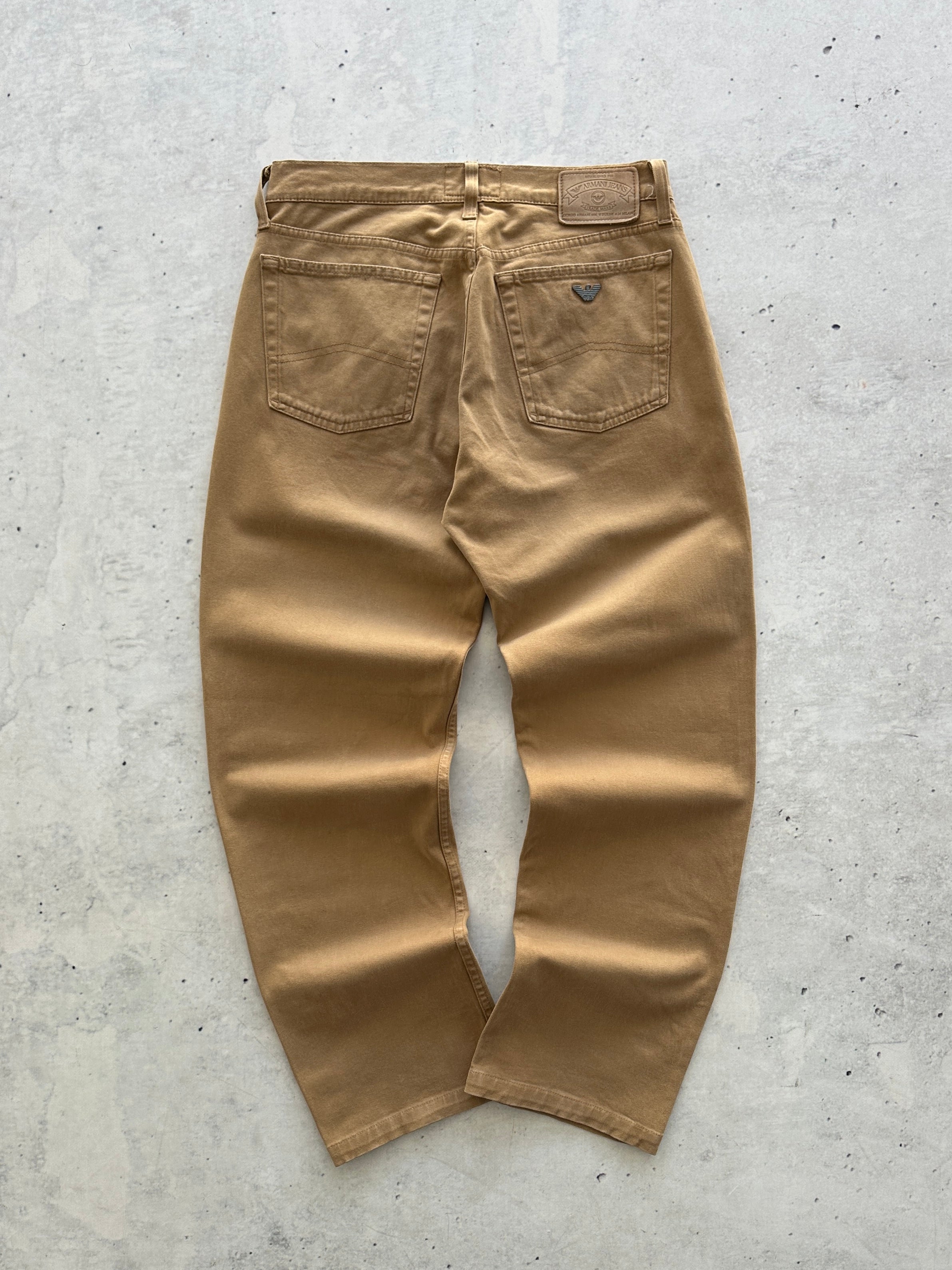 Vintage Armani Jeans brushed cotton Leg Trousers (W32 x L30)