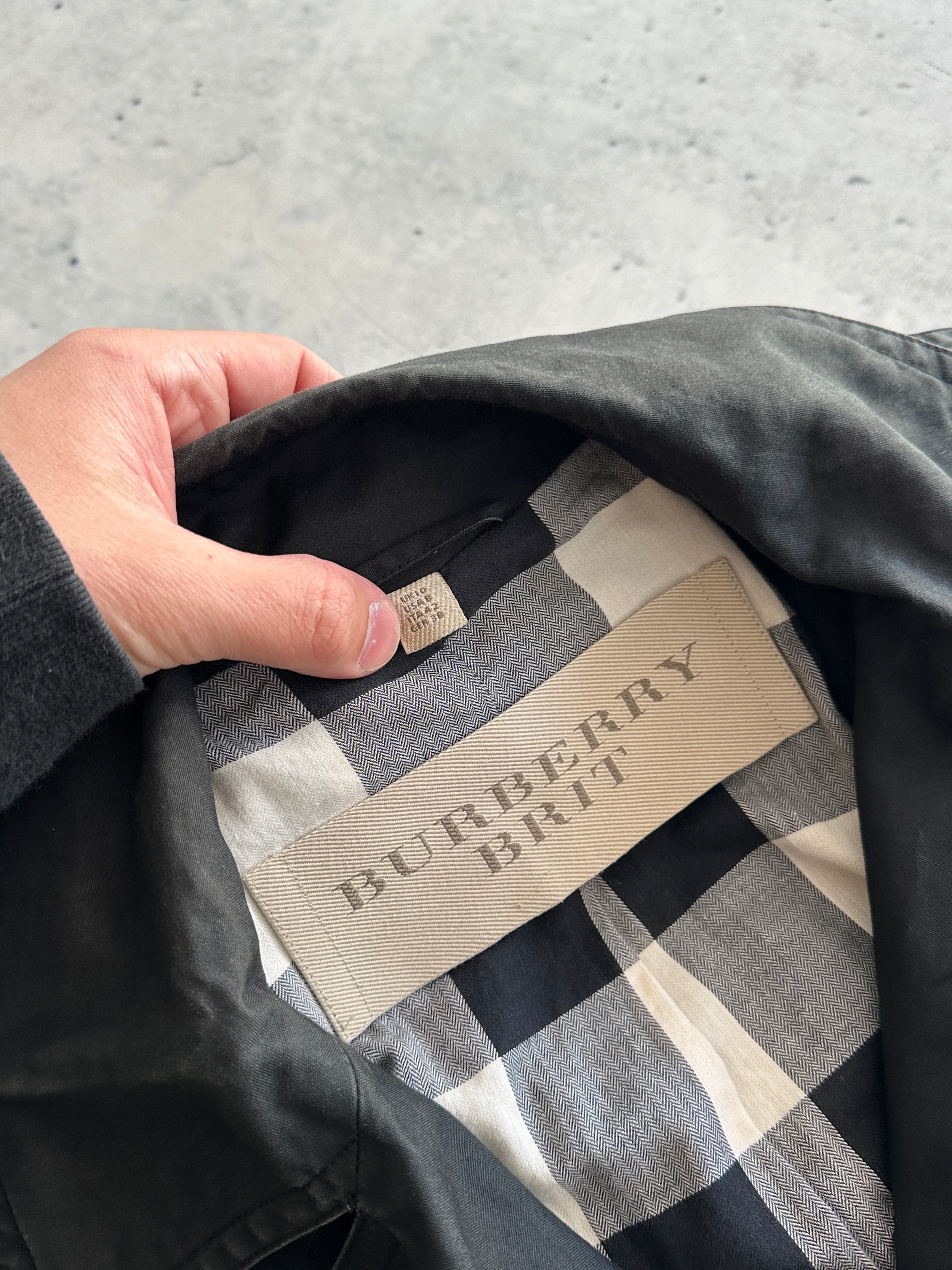 Burberry Brit Nova Check Trench Coat / Mac (Women's S)