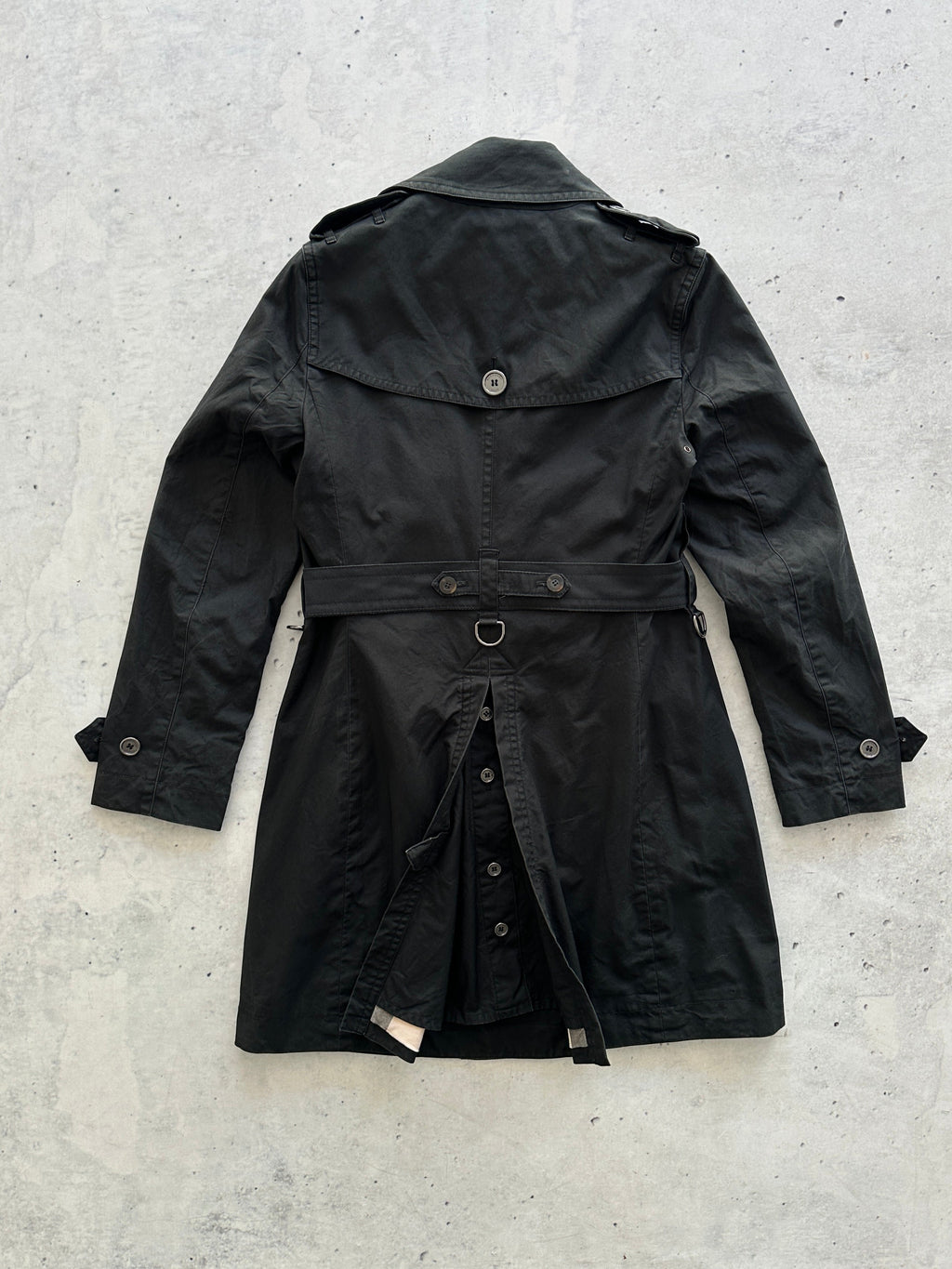 Burberry Brit Nova Check Trench Coat / Mac (Women's S)