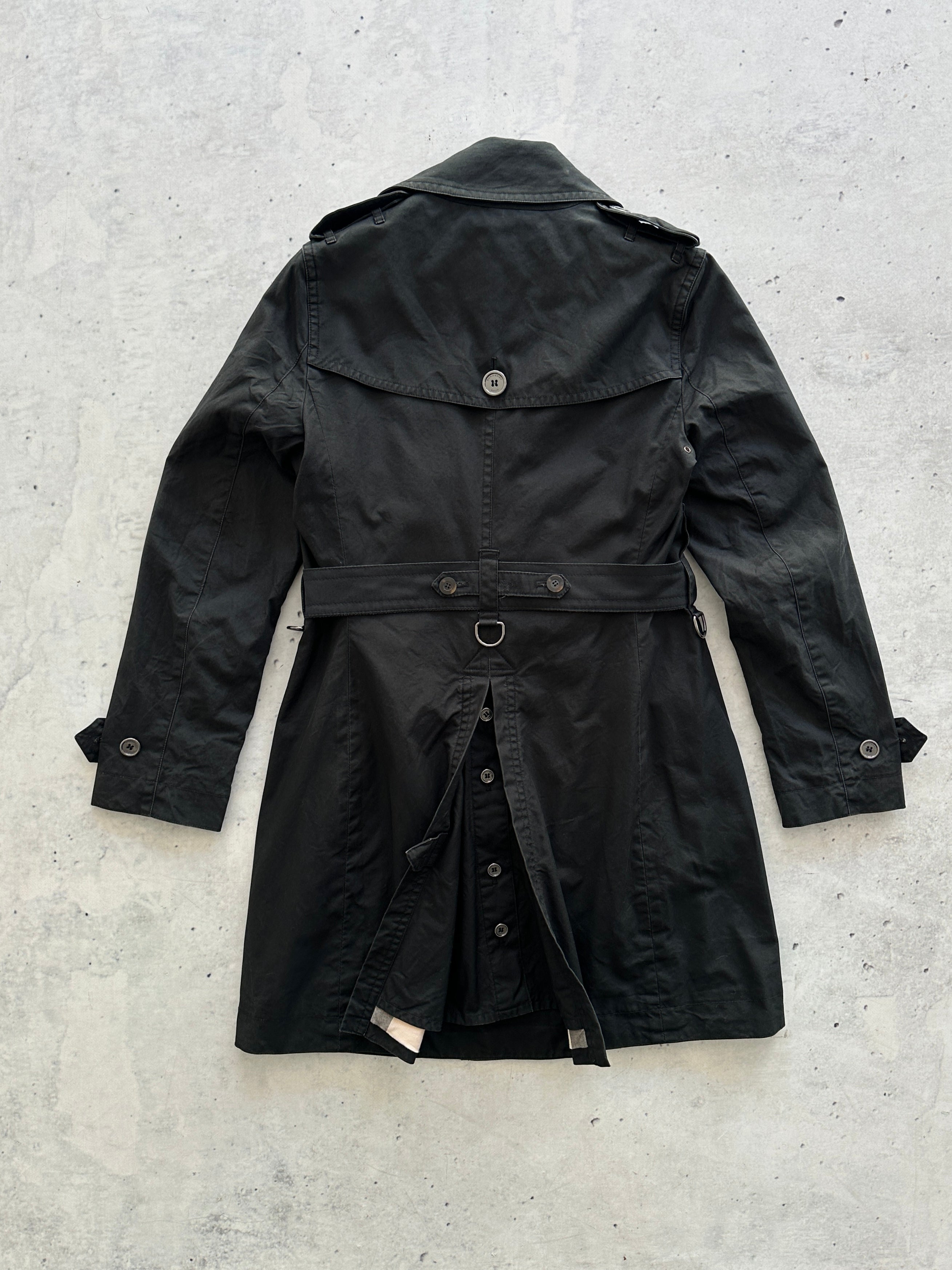 Burberry Brit Nova Check Trench Coat / Mac (Women's S)
