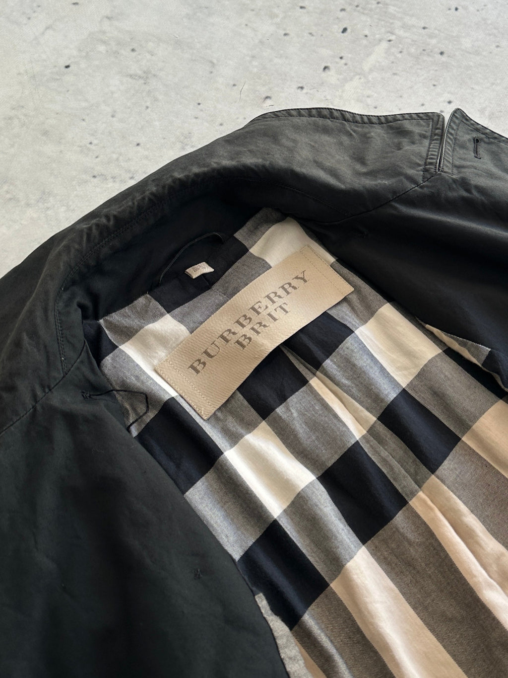 Burberry Brit Nova Check Trench Coat / Mac (Women's S)