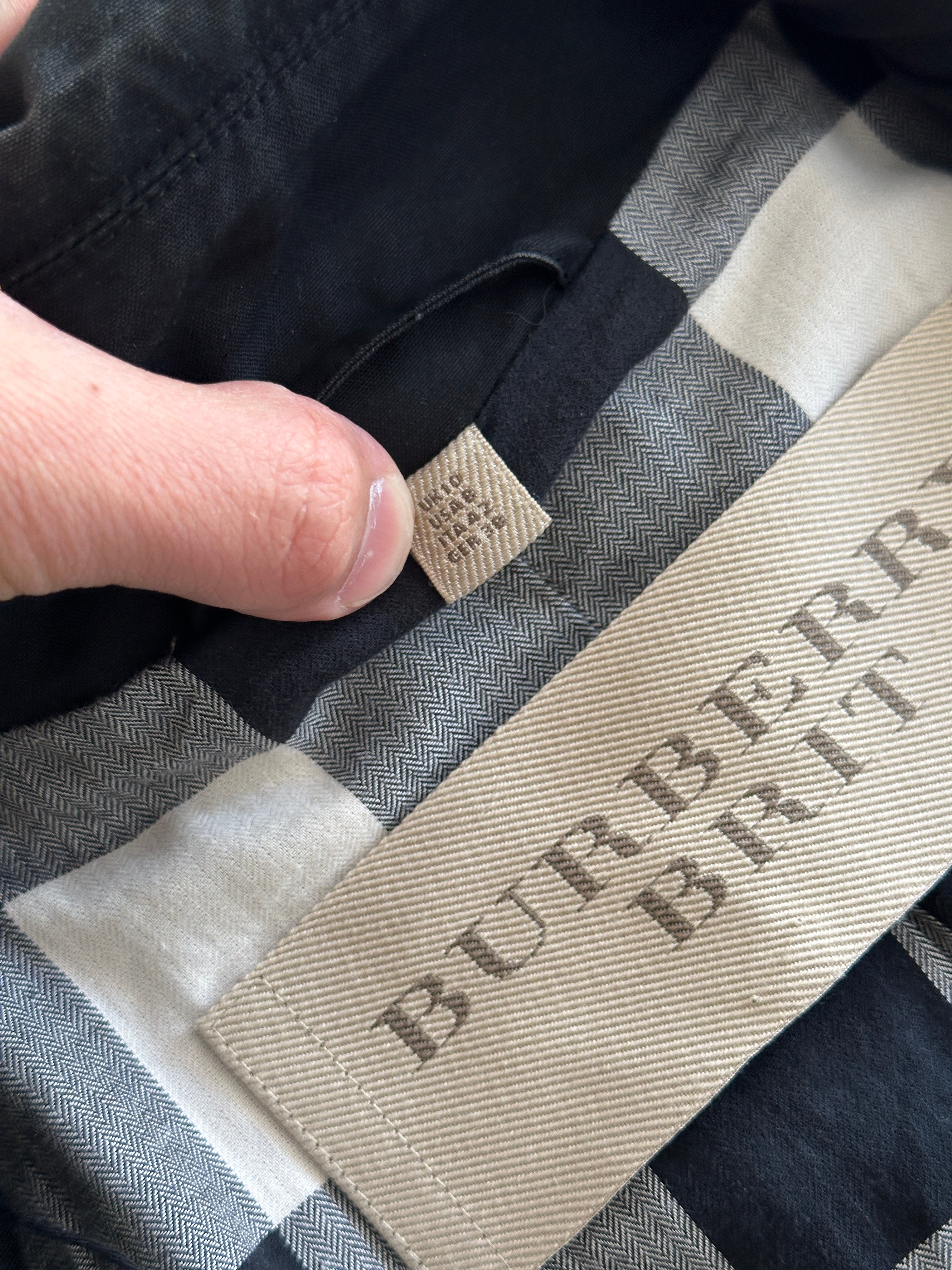 Burberry Brit Nova Check Trench Coat / Mac (Women's S)