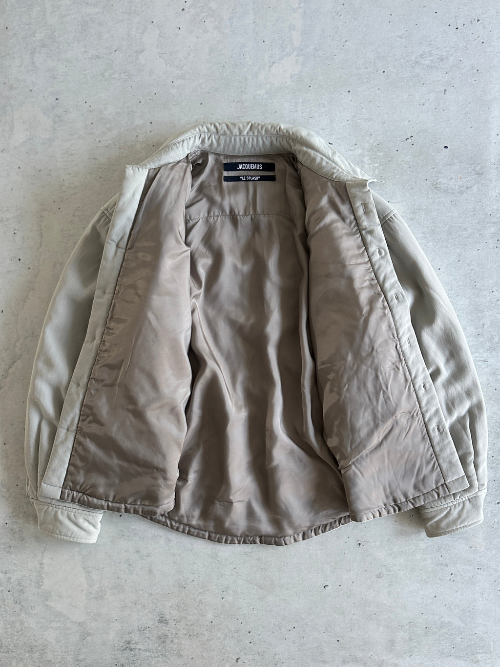 Jacquemus Le Splash Padded Button up Overshirt / Jacket (L)