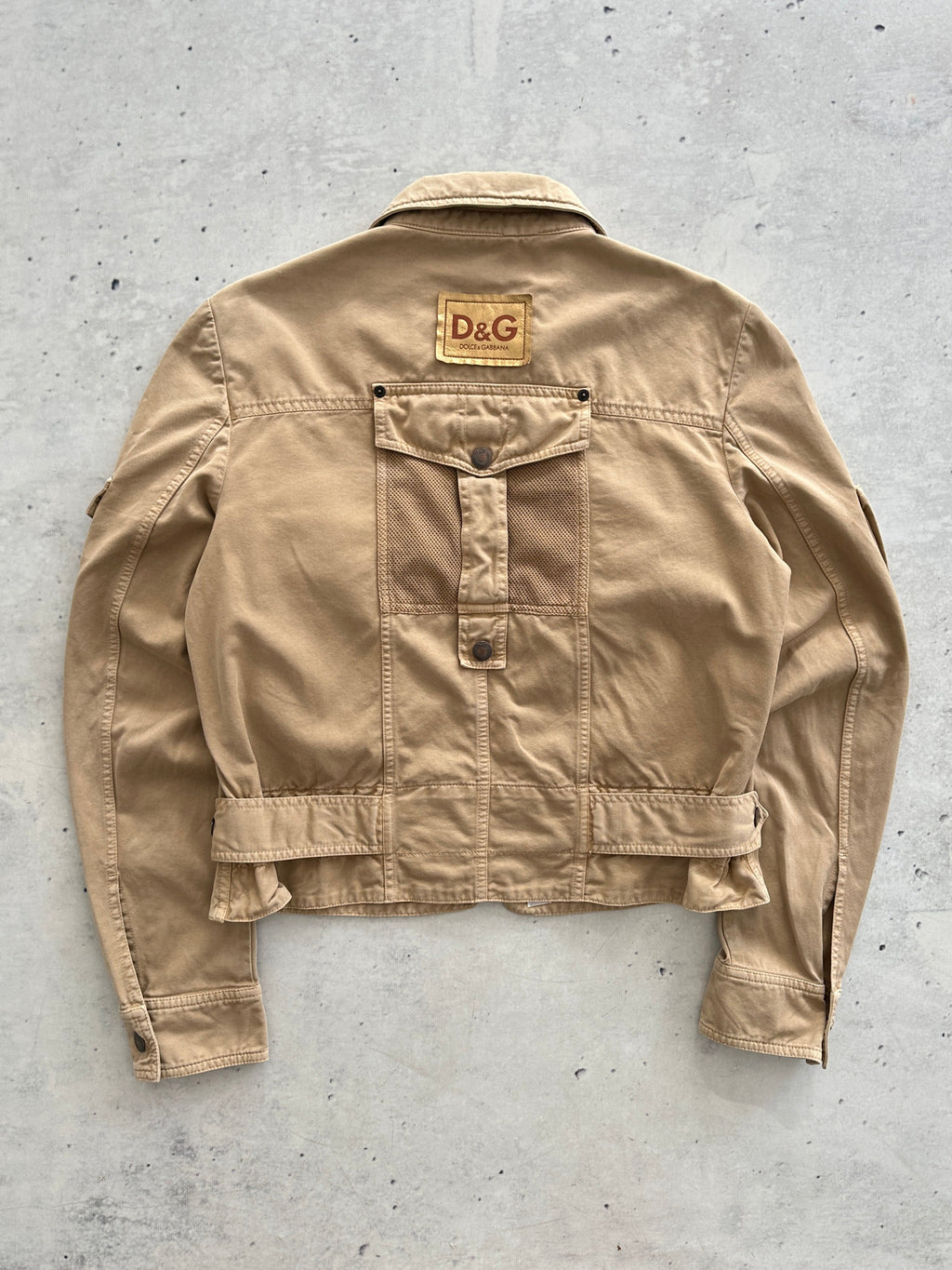 AW/03 Dolce & Gabbana Military parachute cargo Jacket (Women's M)