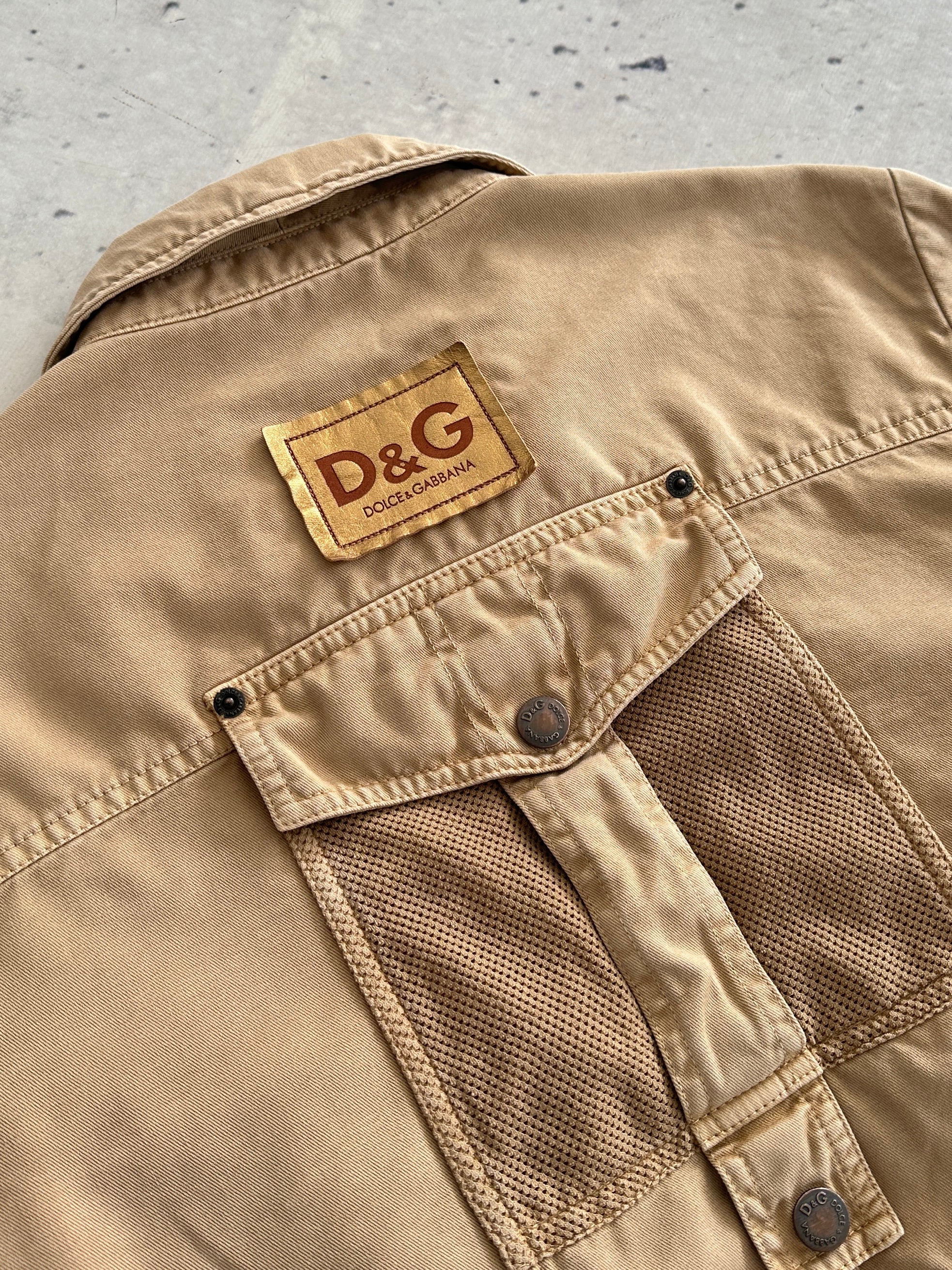 AW/03 Dolce & Gabbana Military parachute cargo Jacket (Women's M)