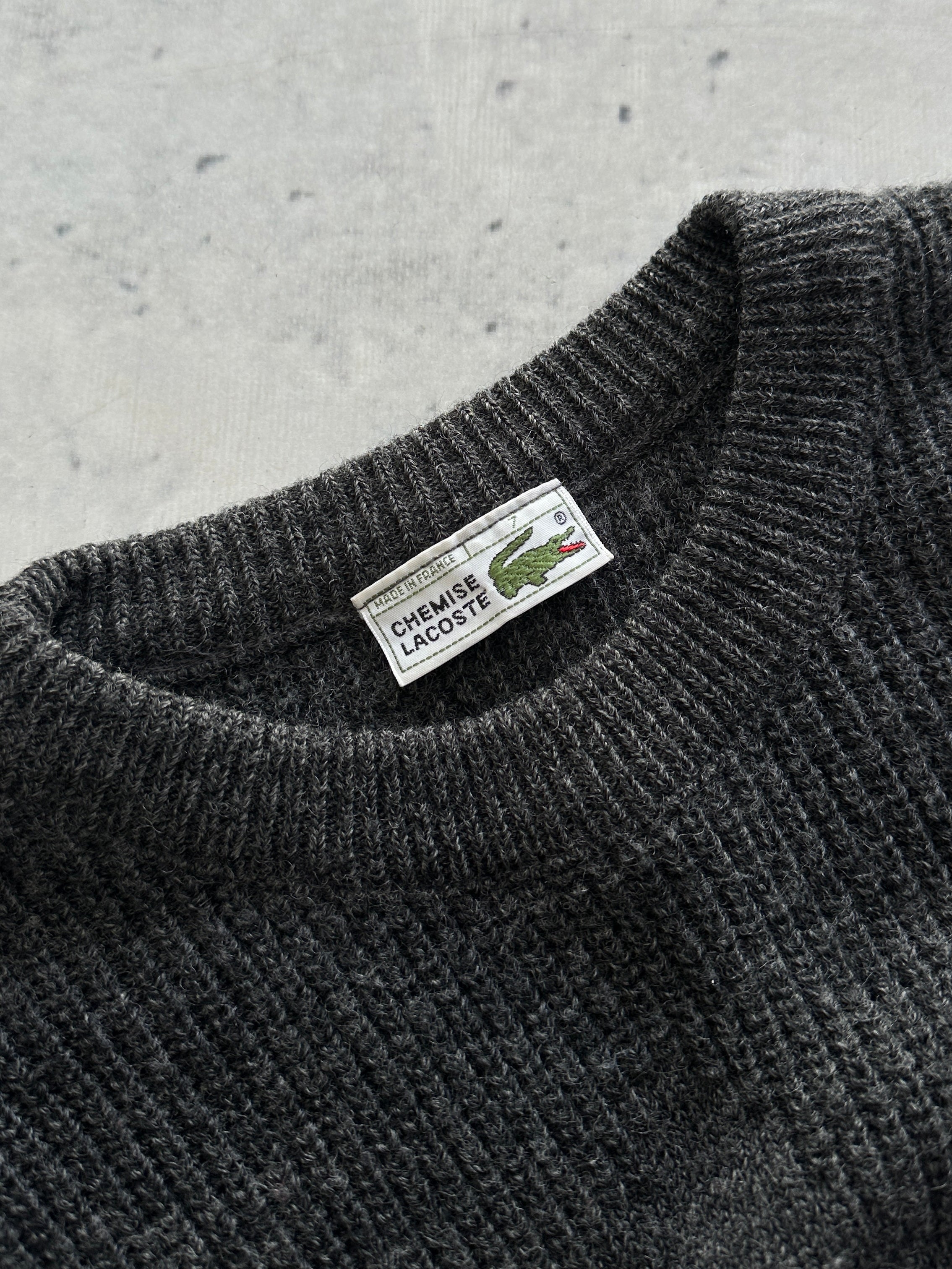Vintage Chemise Lacoste Wool Crewneck Knit Jumper (XL)