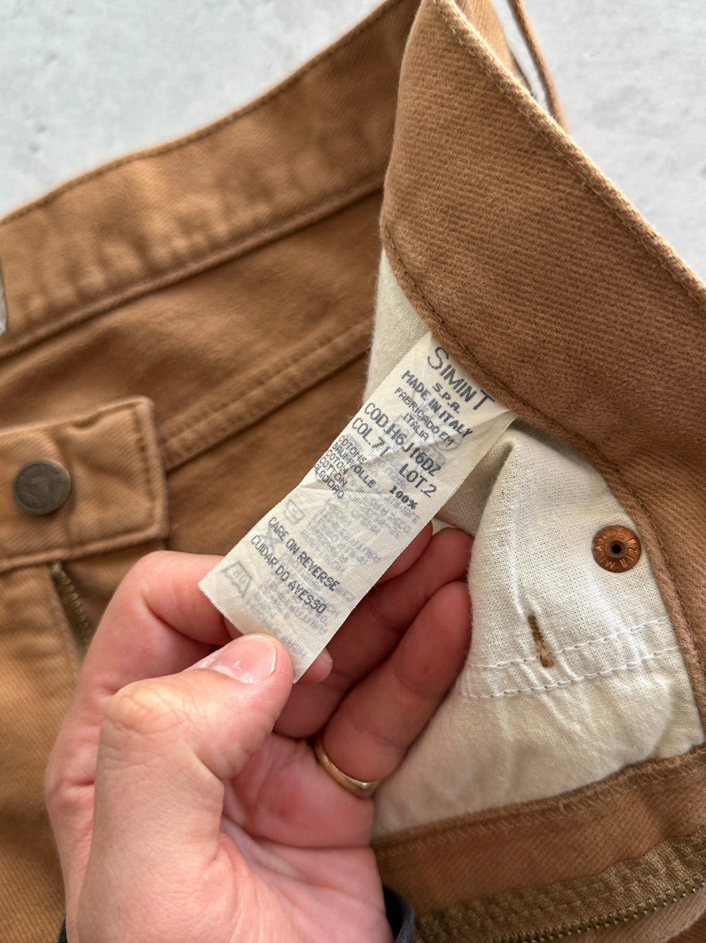 Vintage Armani Jeans Brushed cotton Trousers (W36 x L32)