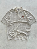 90's Nike Embroidered Logo Textured Polo Shirt (XL)