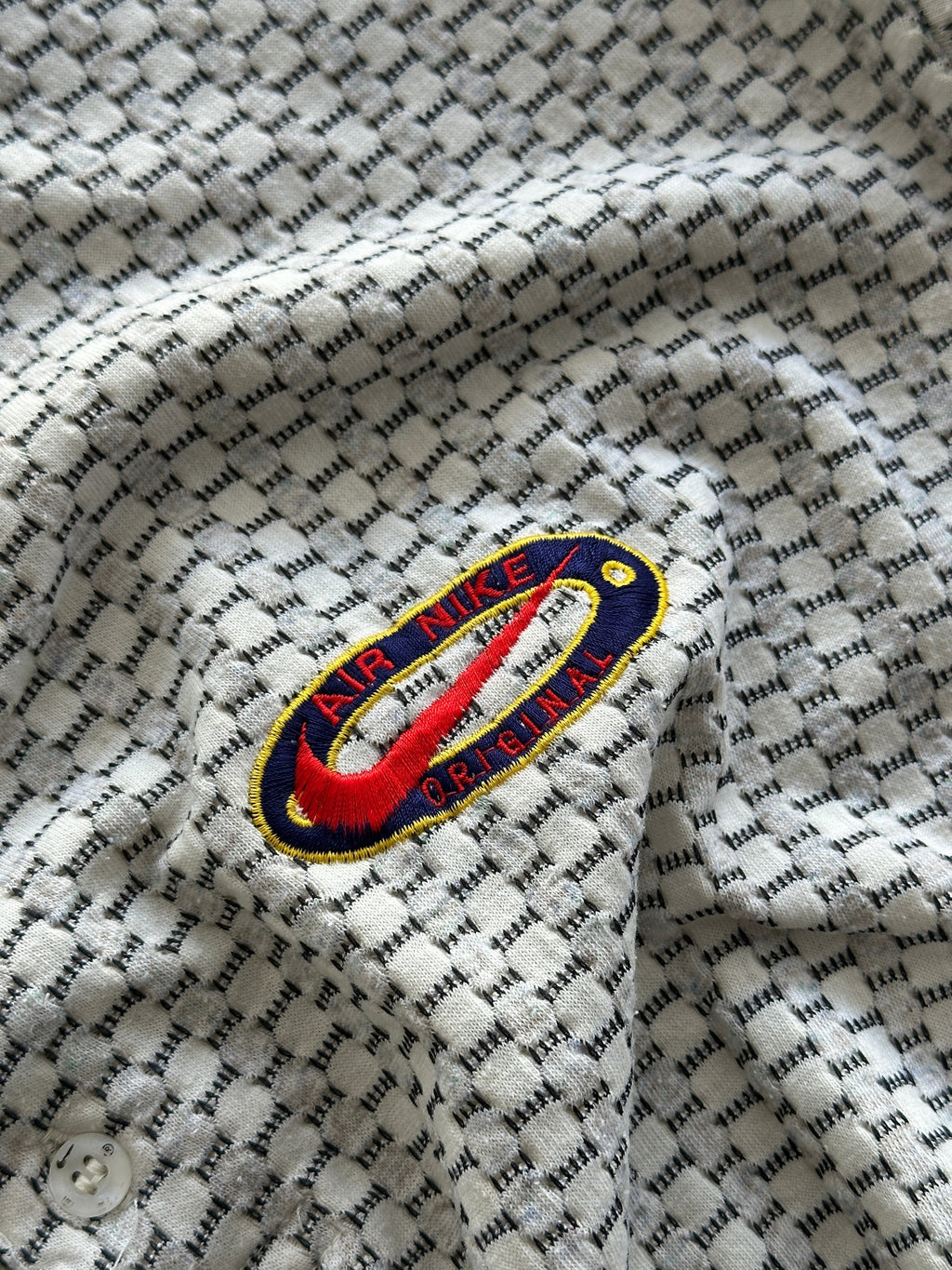 90's Nike Embroidered Logo Textured Polo Shirt (XL)