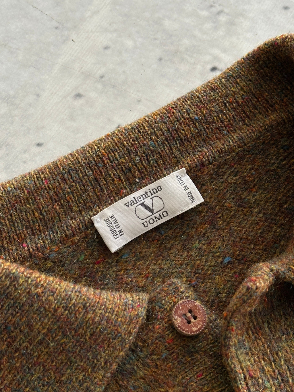 90's Valentino Marl Knit embroidered logo Pullover Jumper (M)