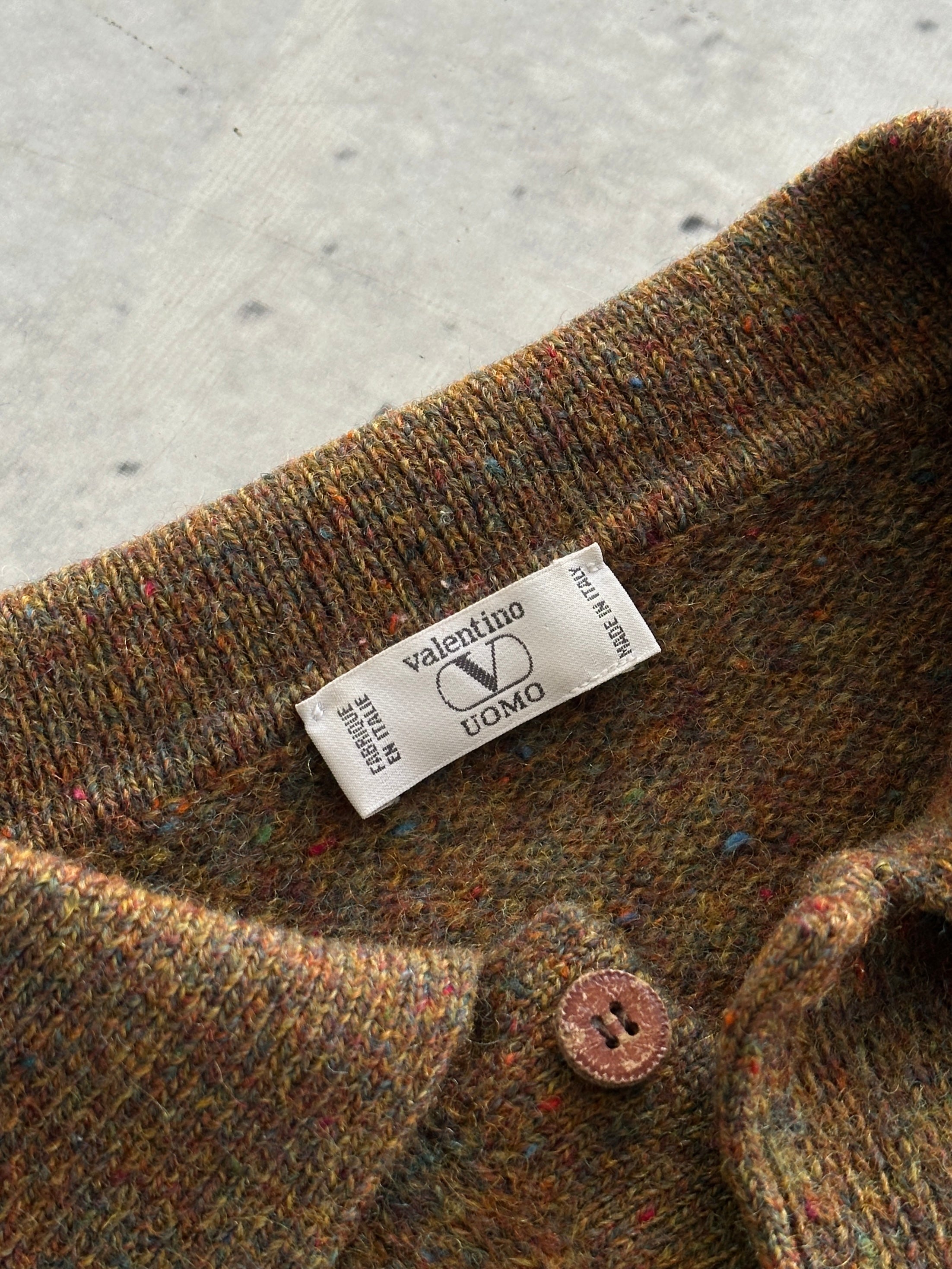 90's Valentino Marl Knit embroidered logo Pullover Jumper (M)
