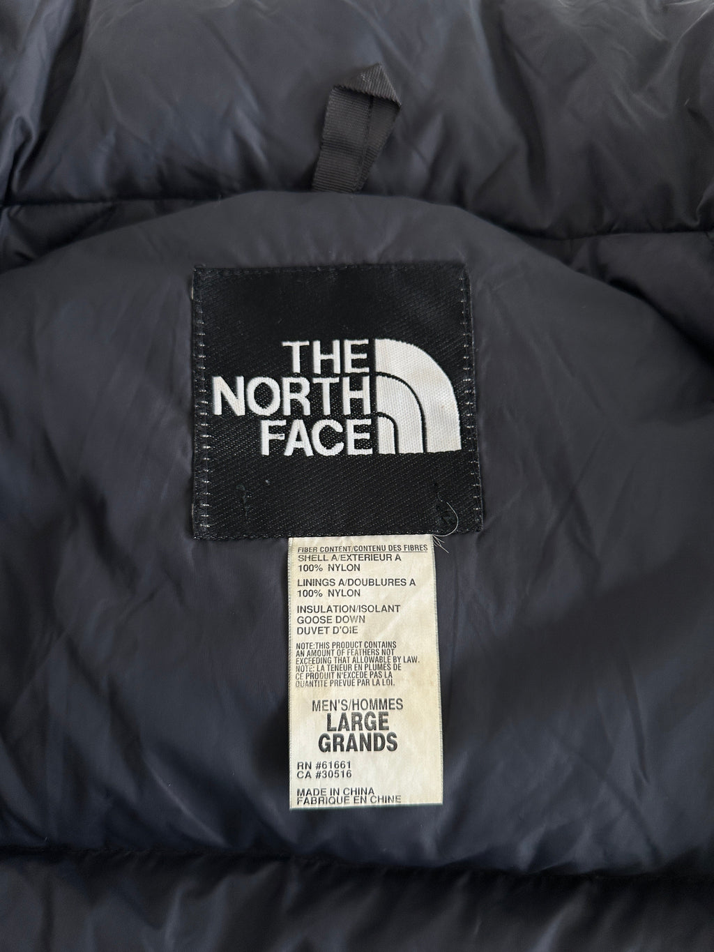 90's The North Face 700 Down Fill Zip Up Puffer Jacket (L)
