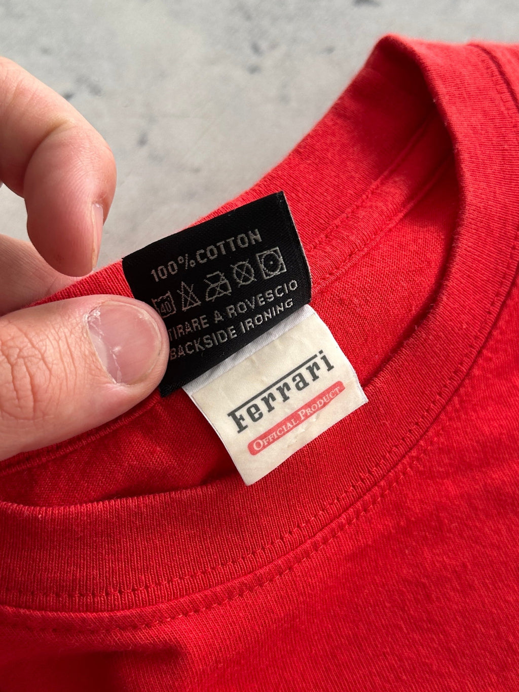 1999 Ferrari big logo racing T Shirt (L)