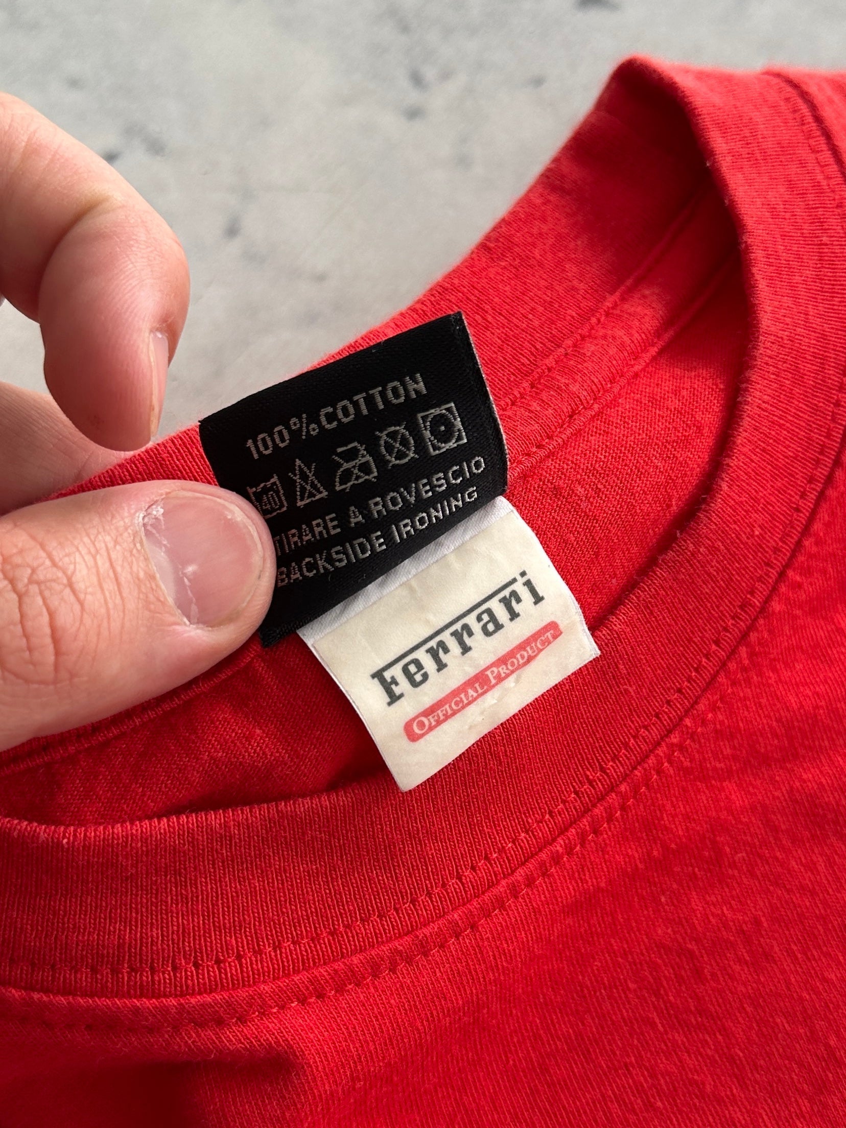 1999 Ferrari big logo racing T Shirt (L)