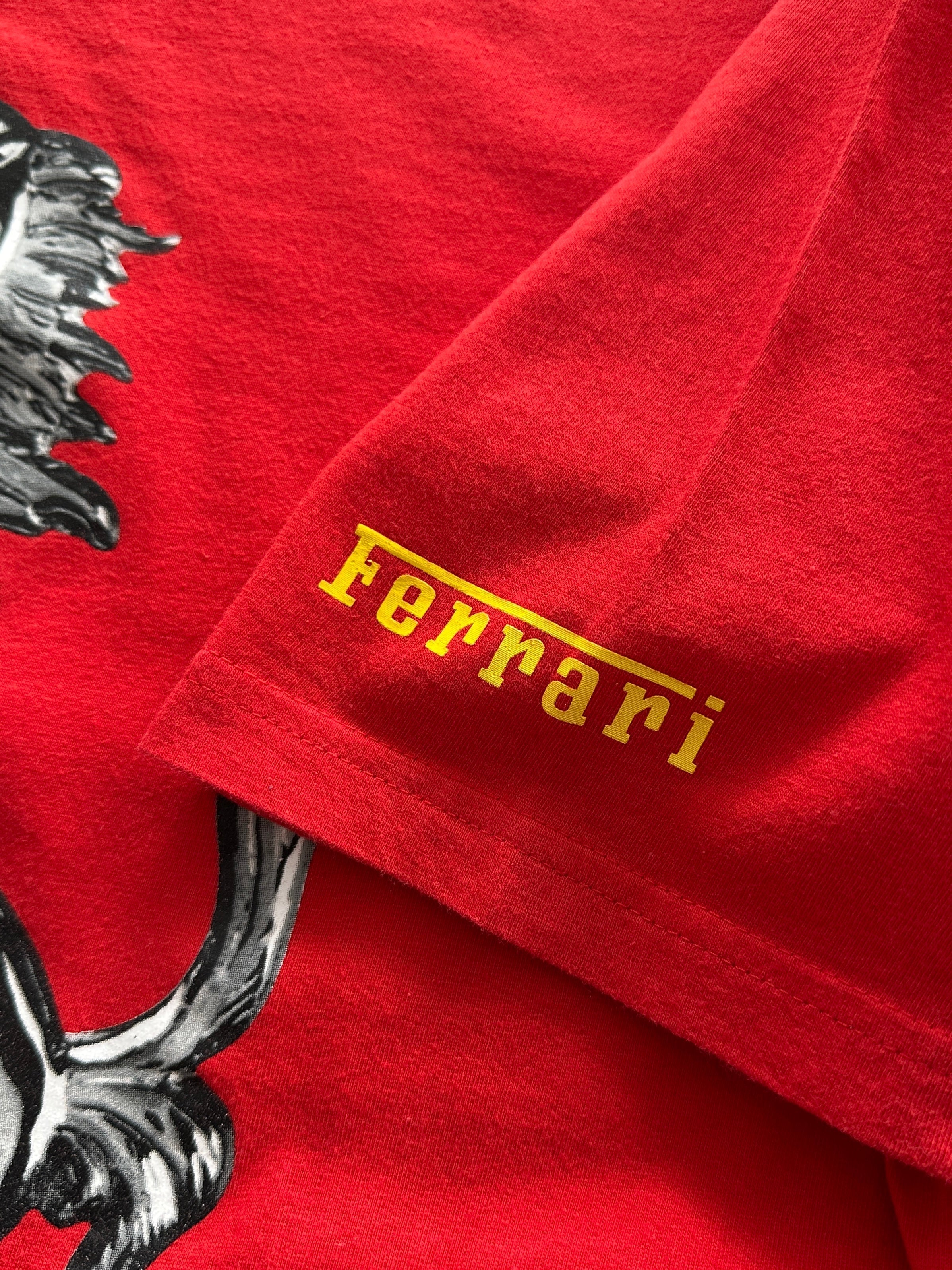 1999 Ferrari big logo racing T Shirt (L)