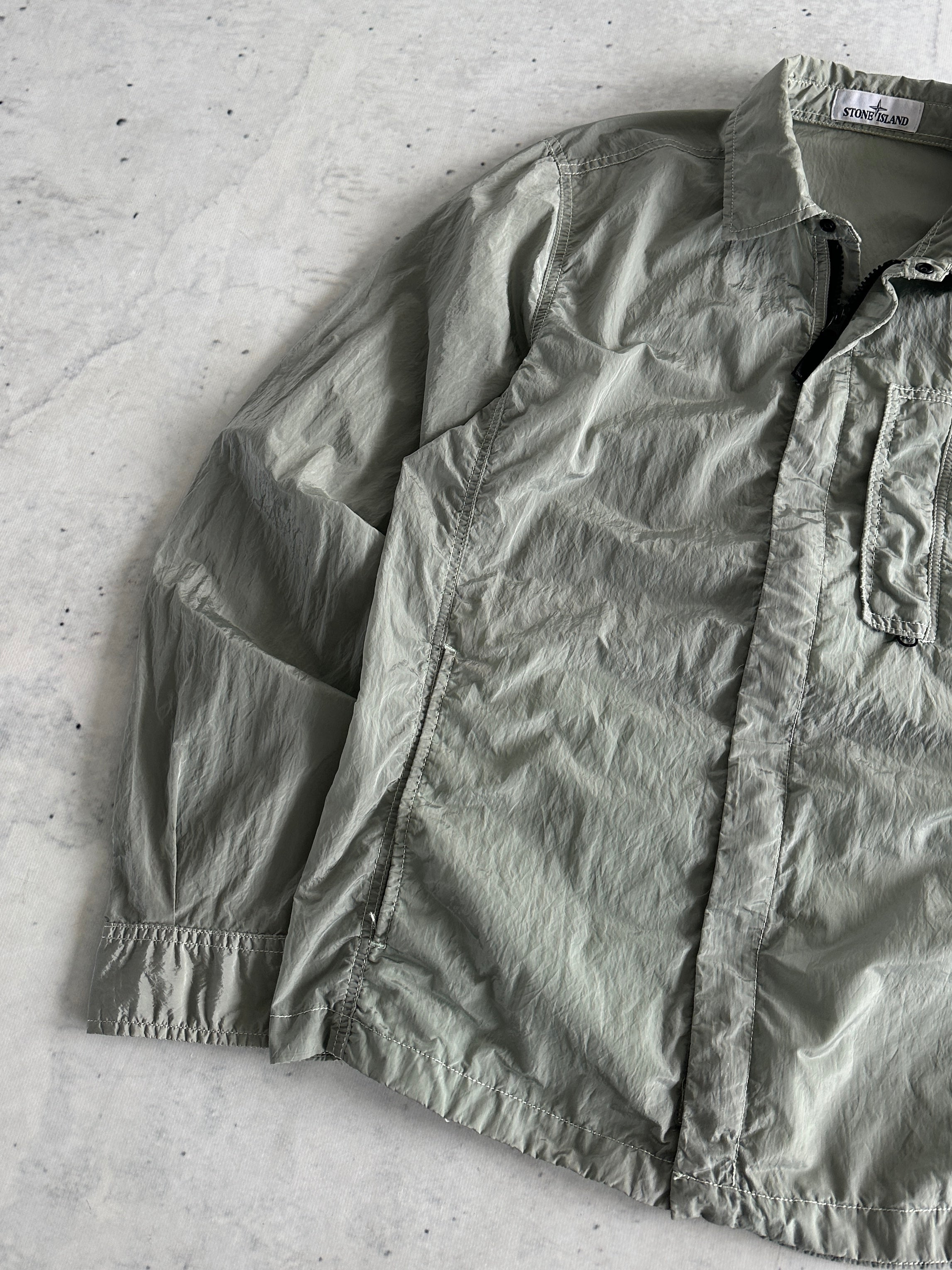 SS/18 Stone Island Nylon Metal Zip Up Overshirt (S)