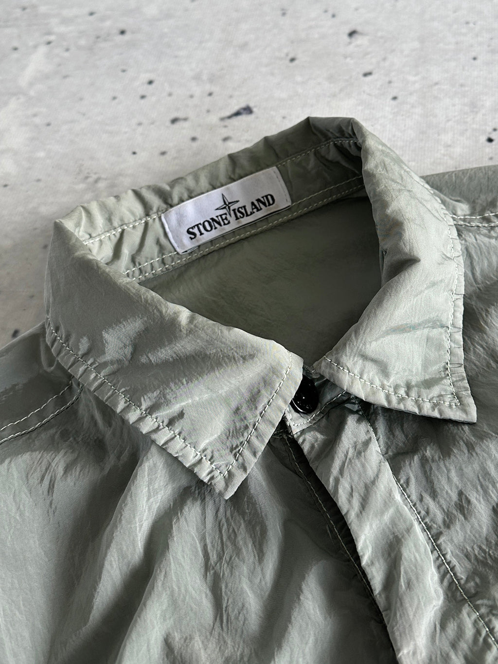 SS/18 Stone Island Nylon Metal Zip Up Overshirt (S)