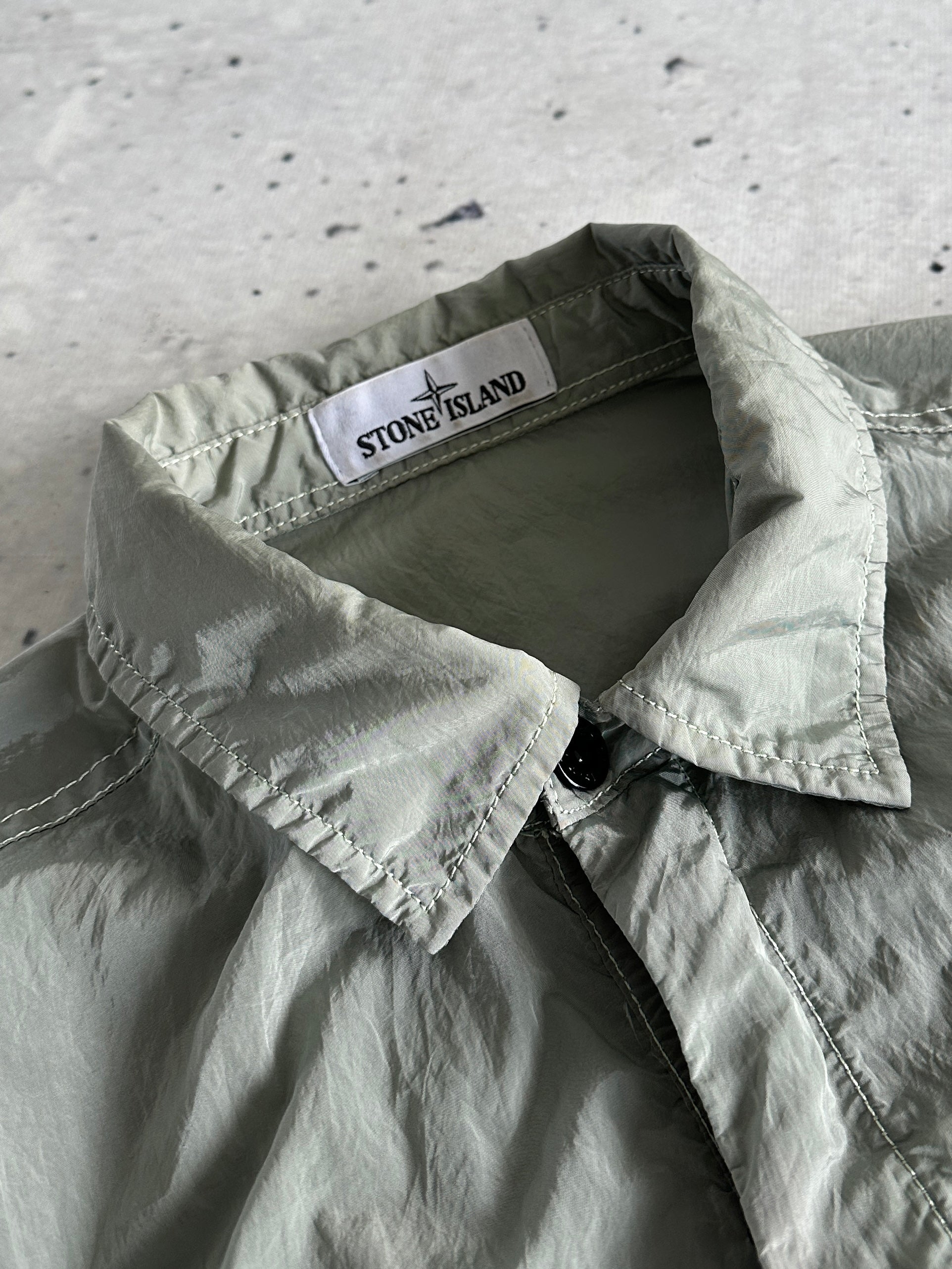 SS/18 Stone Island Nylon Metal Zip Up Overshirt (S)
