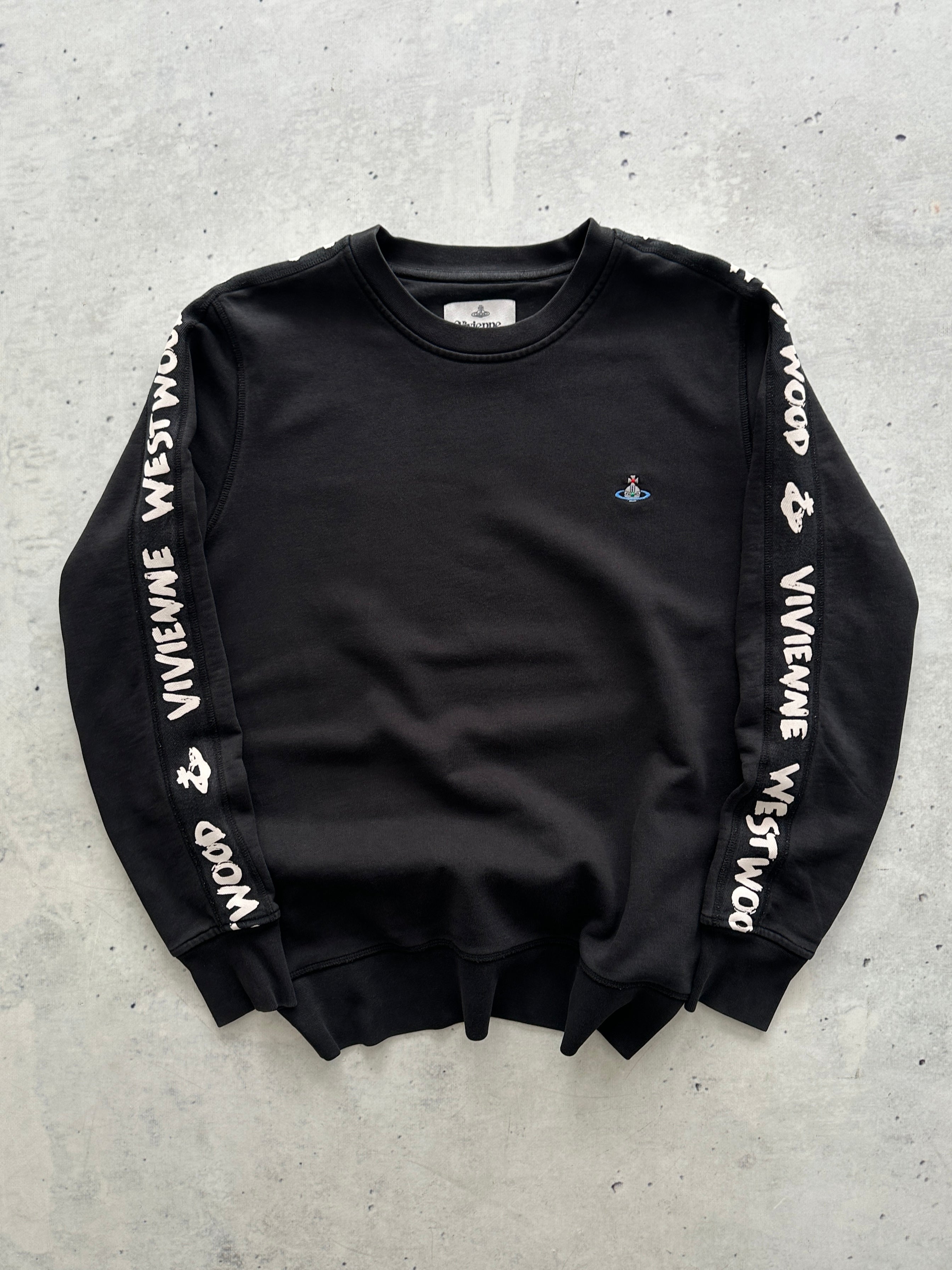 Vivienne Westwood Orb Taped Sleeve Crewneck Sweatshirt (M)