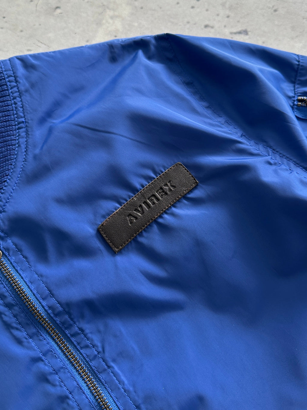 00's Avirex MA-1 Nylon Zip Up Bomber Jacket (M)