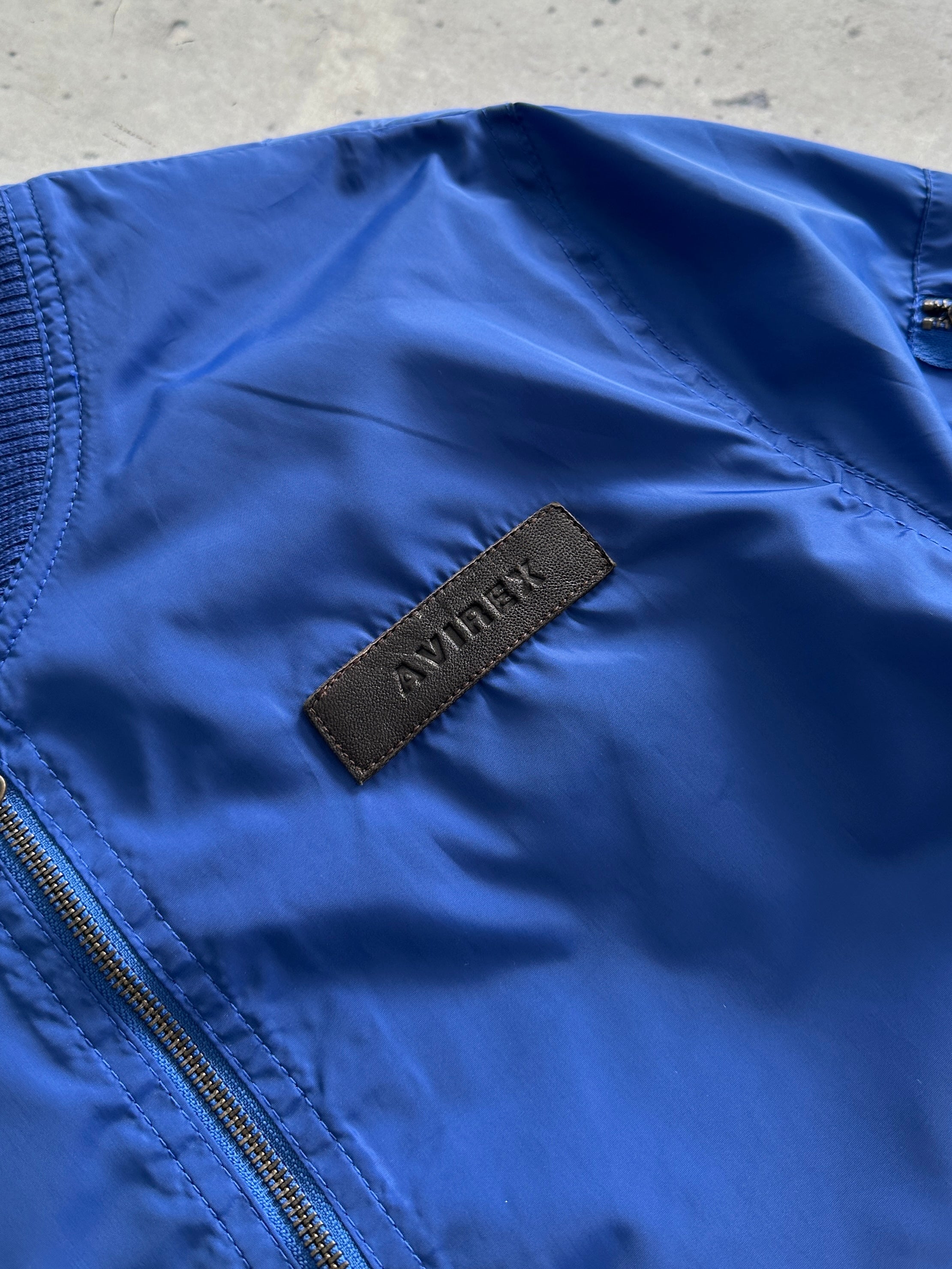 00's Avirex MA-1 Nylon Zip Up Bomber Jacket (M)