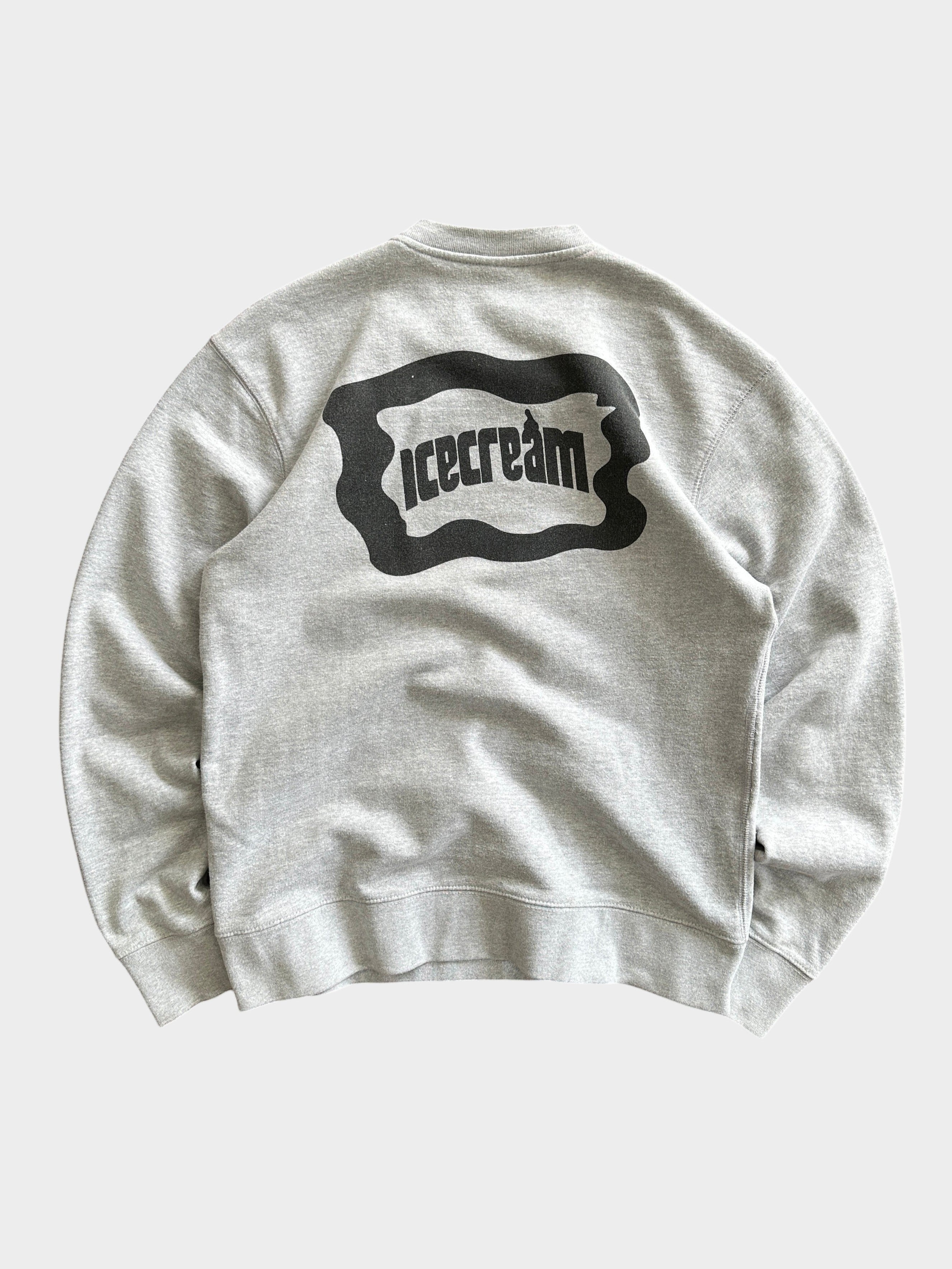 Icecream Dog Face Heavyweight Crewneck Sweatshirt (S)