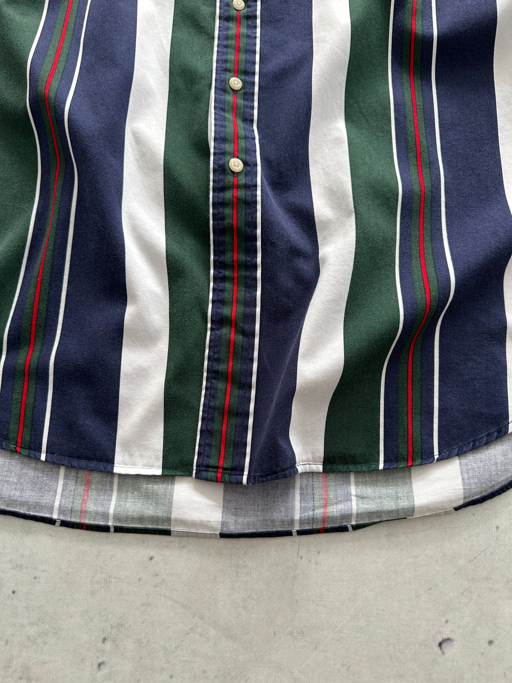 90's Ralph Lauren Blaire Vertical Stripe Shirt (XXL)