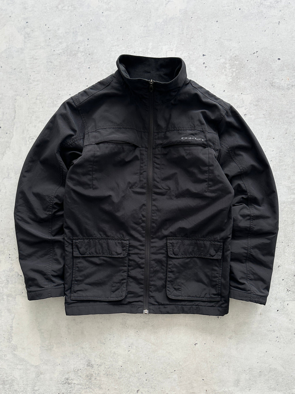 00's Oakley Spell Out Zip Up Jacket (S/M)