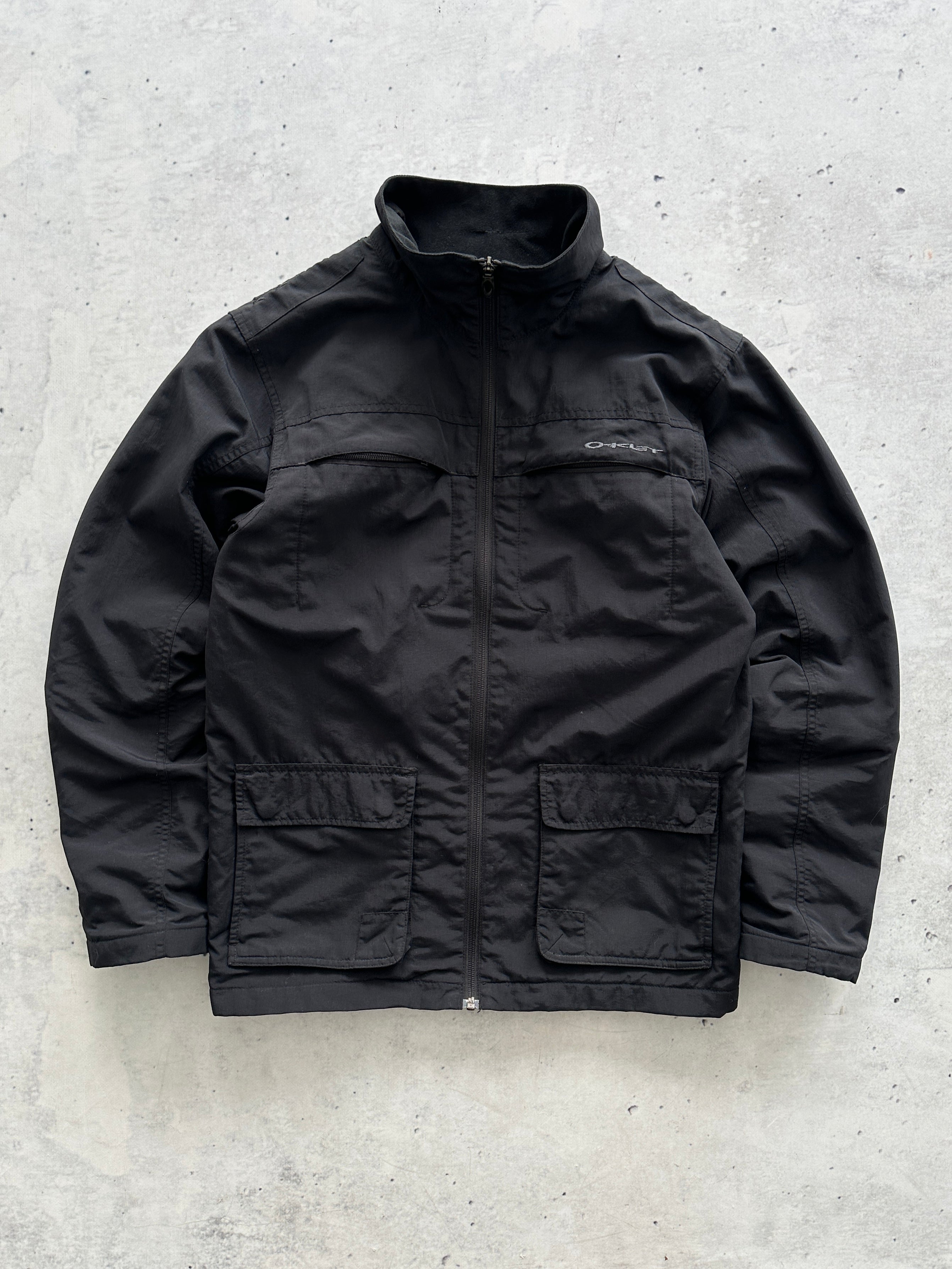 00's Oakley Spell Out Zip Up Jacket (S/M)