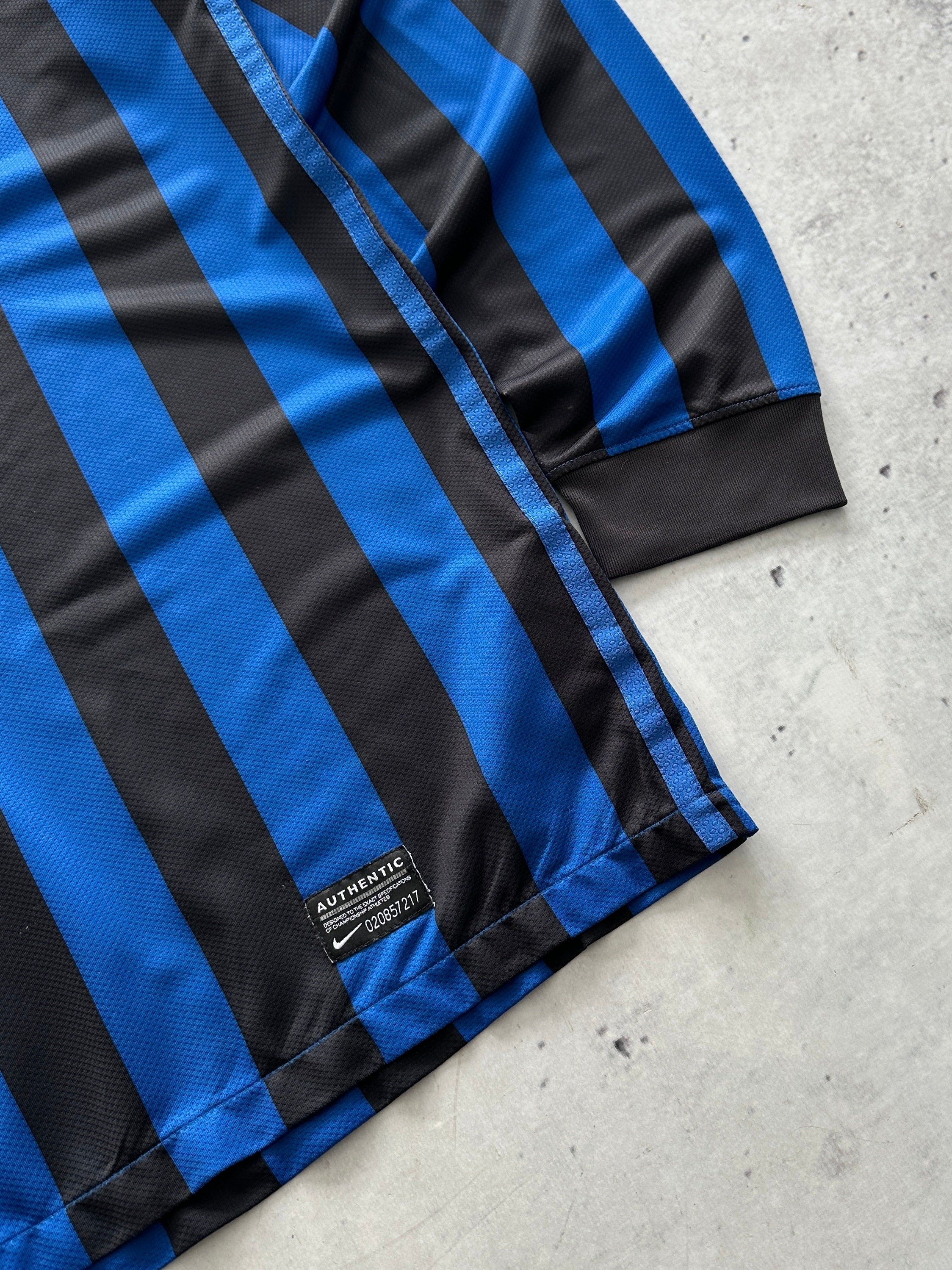2011/12 Inter Milan Nike Long Sleeve Home Shirt (L)